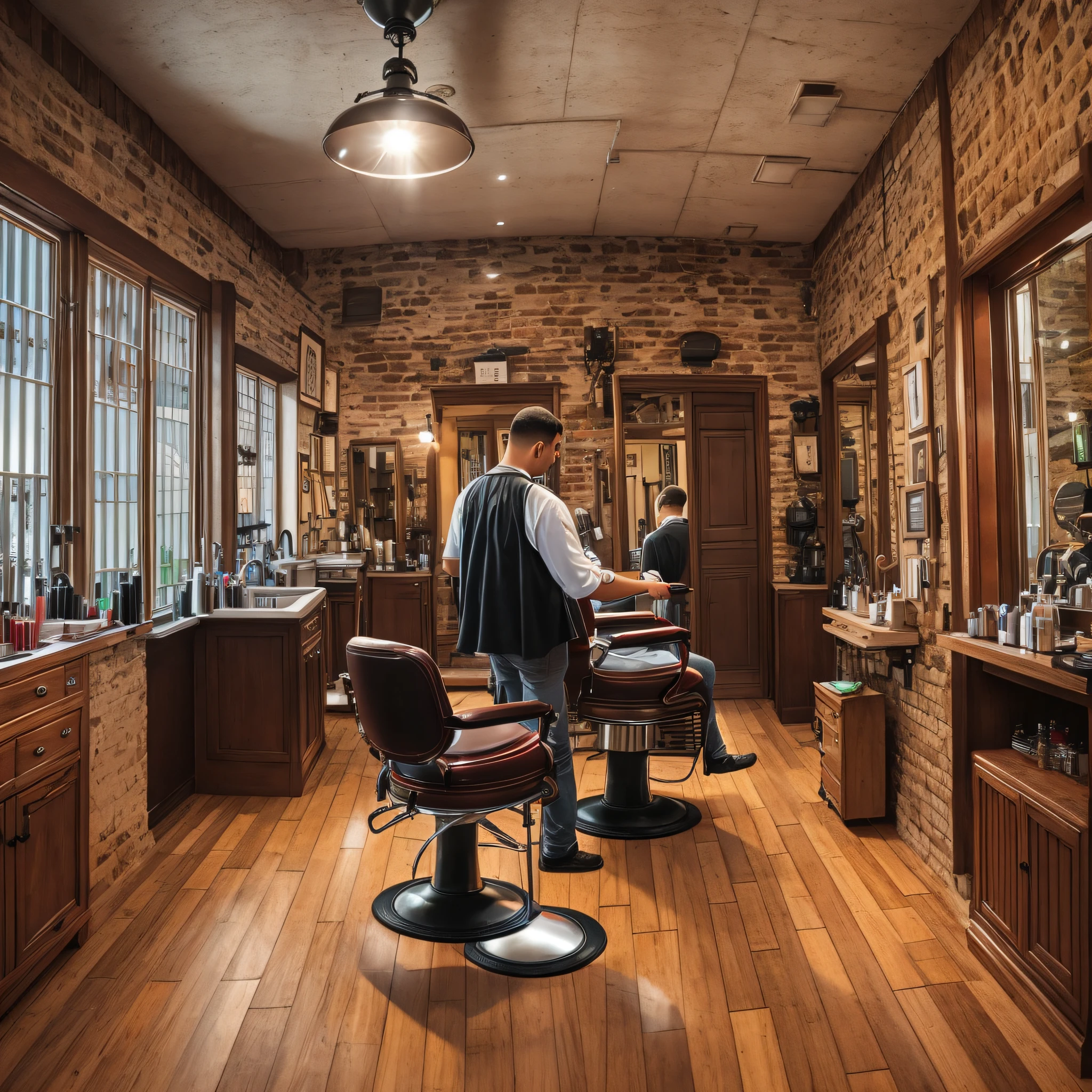 Barber with back light --auto --s2