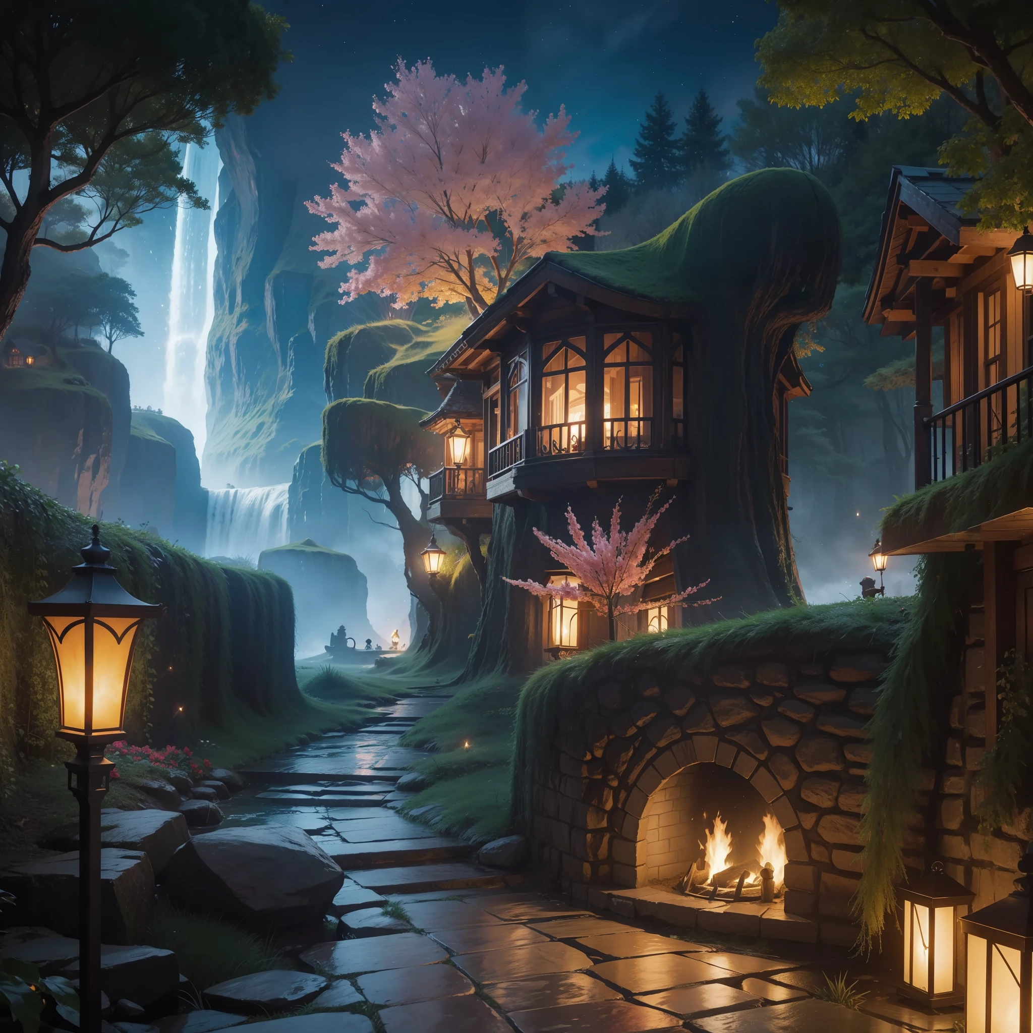 A world of pure fantasy related to the holidays. Imagine a magical and stunning landscape, with vibrant colors and elements that evoke the feeling of relaxation, fun and adventure. We want this fantasy image to be like a portal to a dream holiday destination – a place where anything is possible. Feel free to include charming characters, mythical creatures, wonders of nature and any other element that can spark the imagination and joy of the holidays. Use your cunning to create an image that inspires people around the world to dream of an extraordinary vacation.