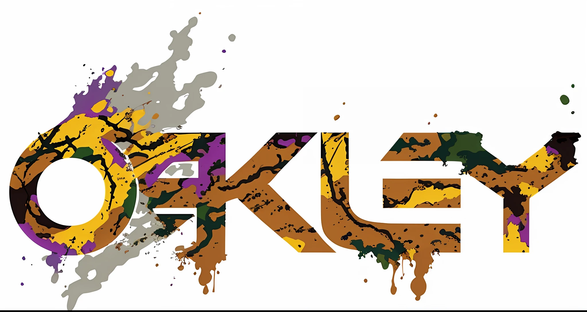 purple, Green, brown and yellow desert camouflage, hight resolution