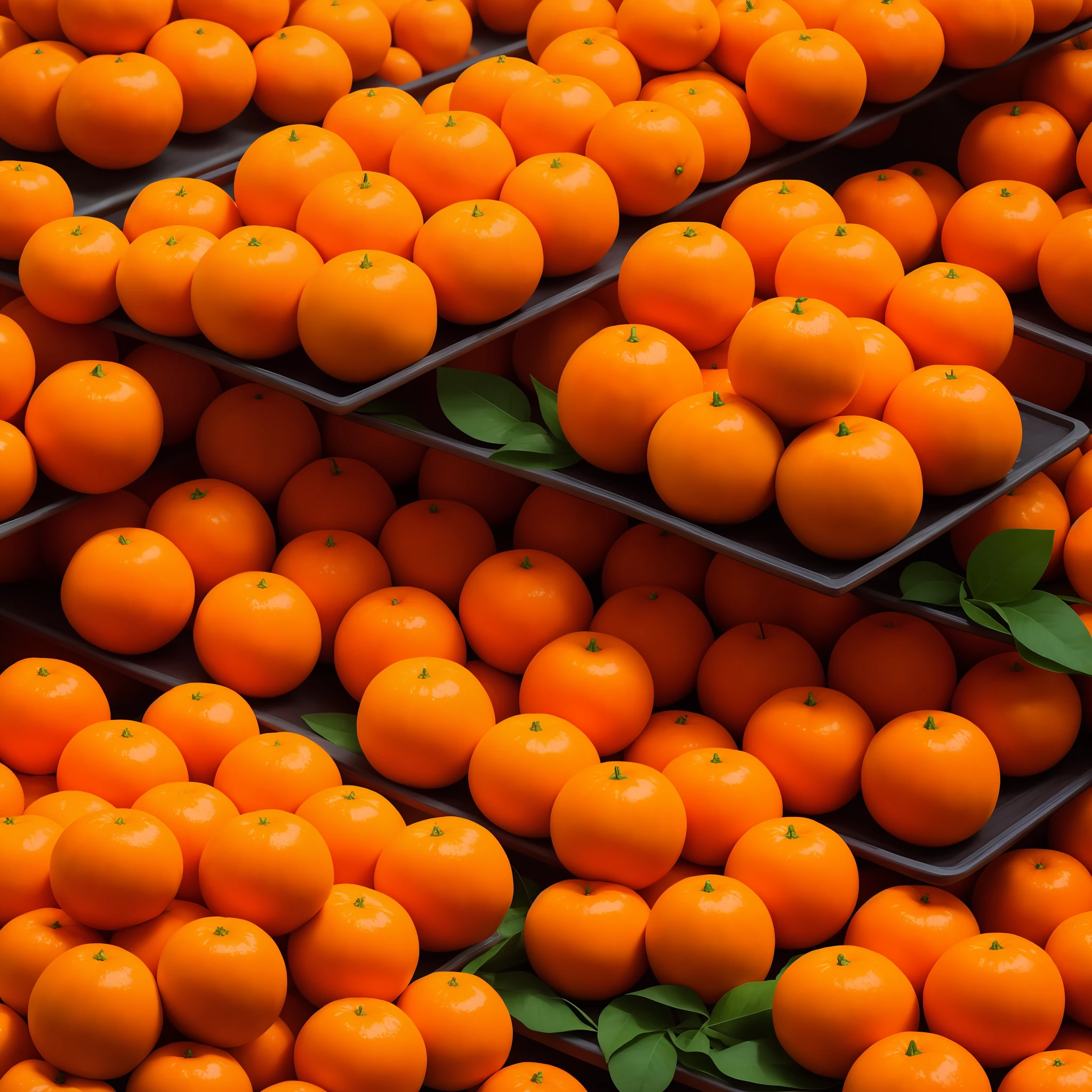 Countless oranges