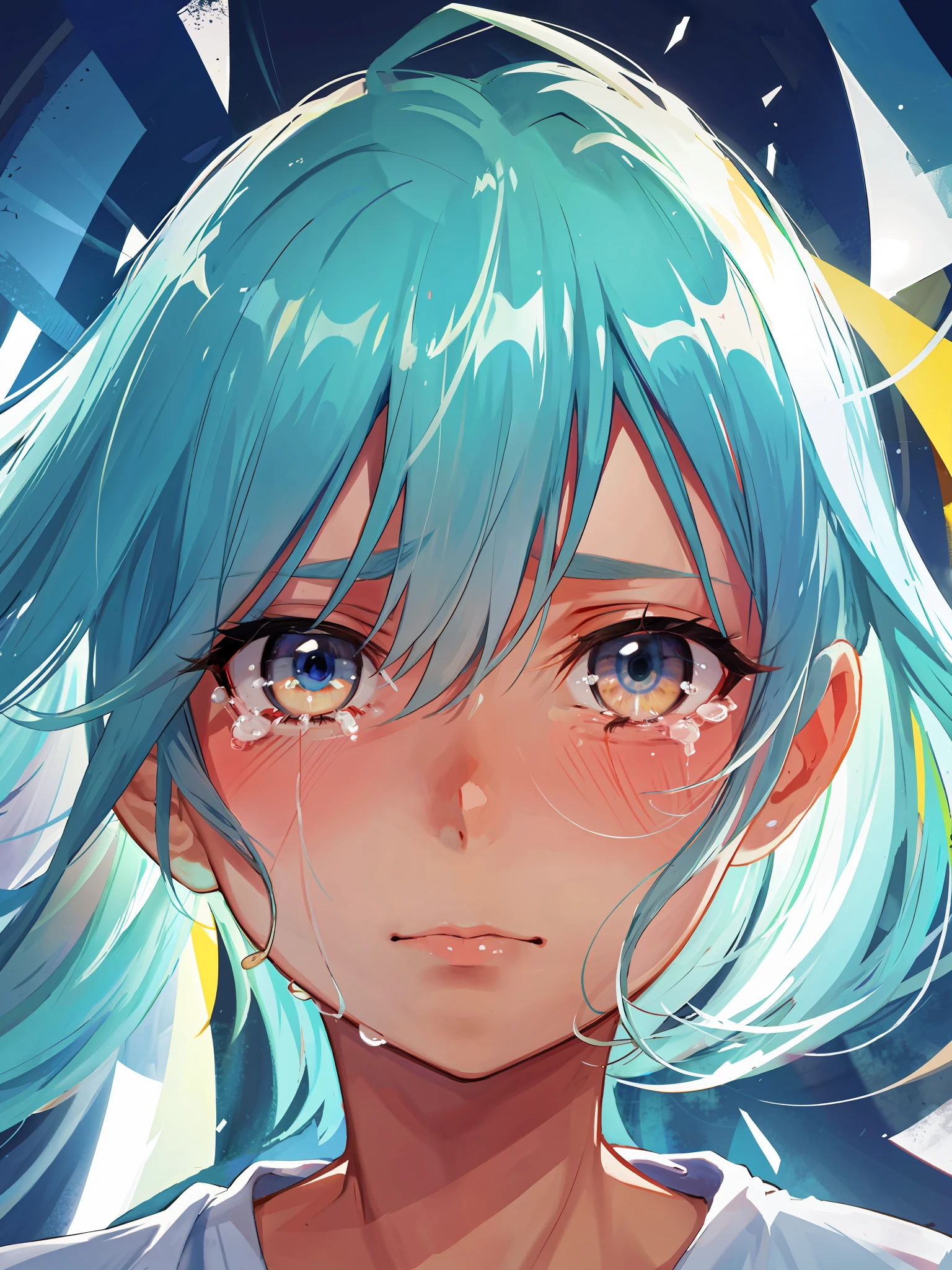 Looking at your face through the tears