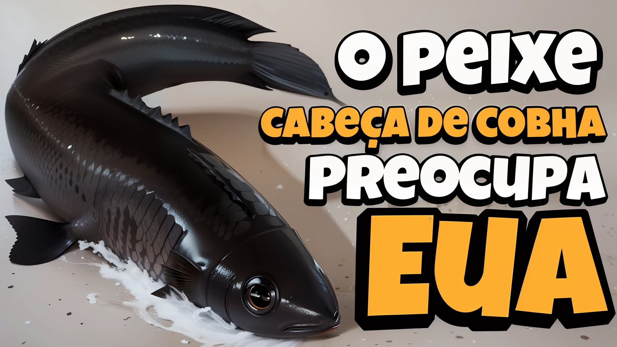 mohawk small black fish with more quality the names in 3d
