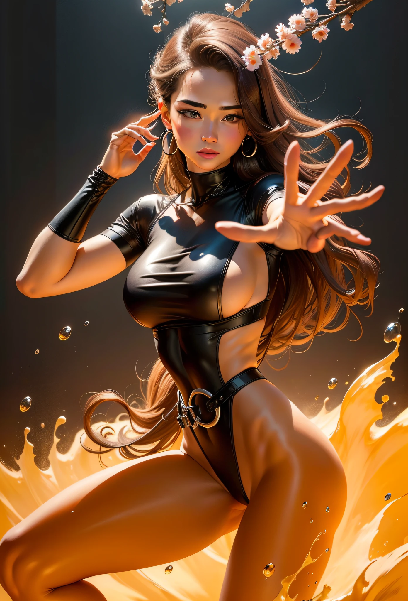 oil painting -- realistic -- 8k -- oil painting -- increase hips -- wide waist -- wide back --auto --s2