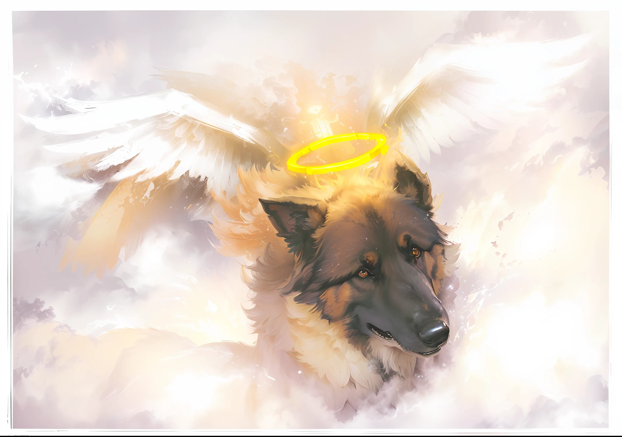 Full shot german shepard with wings
Anthropomorphic, shaman, Chinese ink
Style, amazing epic ancient Chinese themes,
Wuxia style, Chinese fairy tale, height, four heads,
Detailed, dynamic, cinematic, stunning, realistic
Lighting and shading, vivid, vibrant, 8k, Octane rating
Rendering, Unreal Engine, very detailed, concept art,
Reality, the crying engine,
-ar 5:3 -q2 -s 750 -V
5