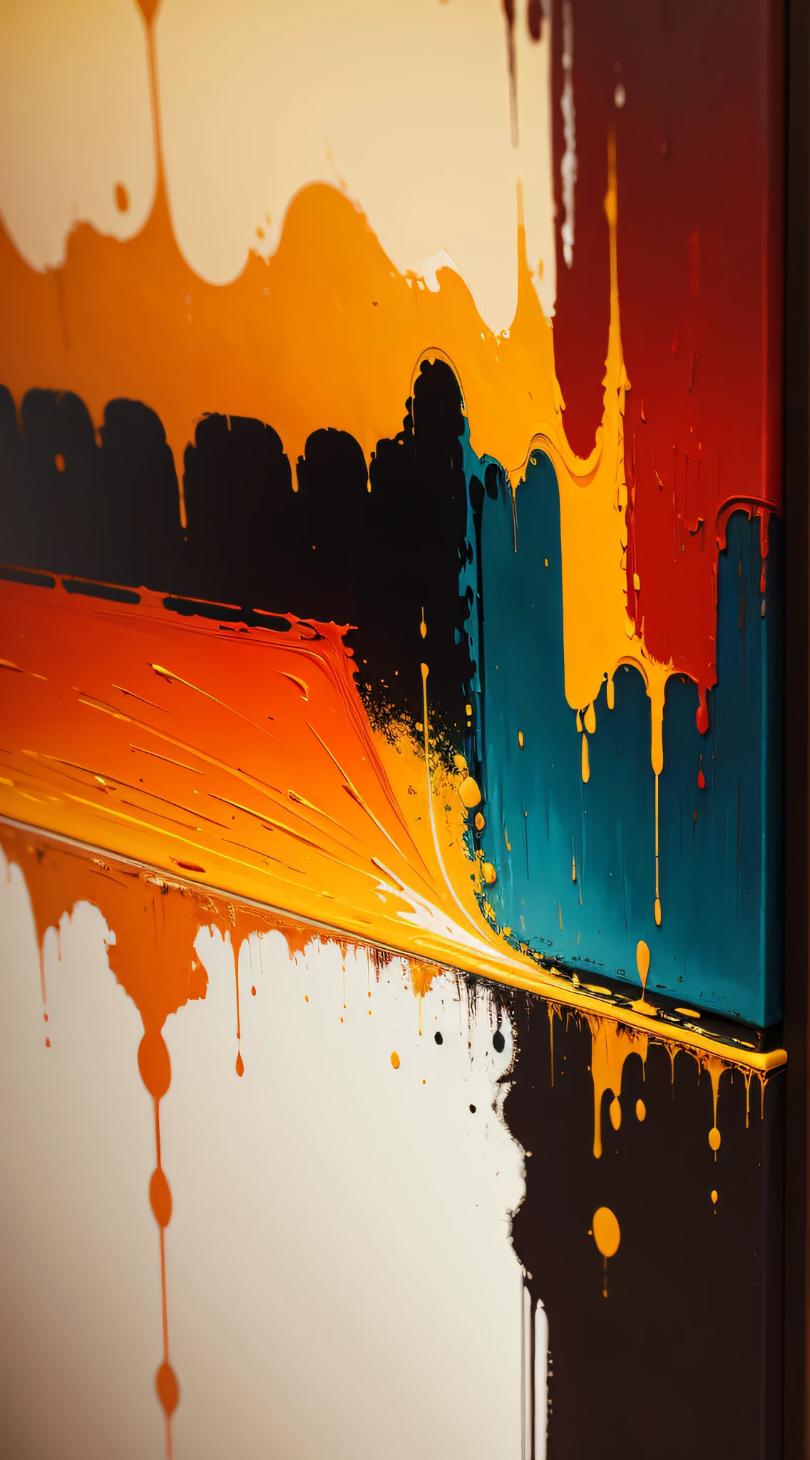 An abstract oil painting adds texture --auto --s2