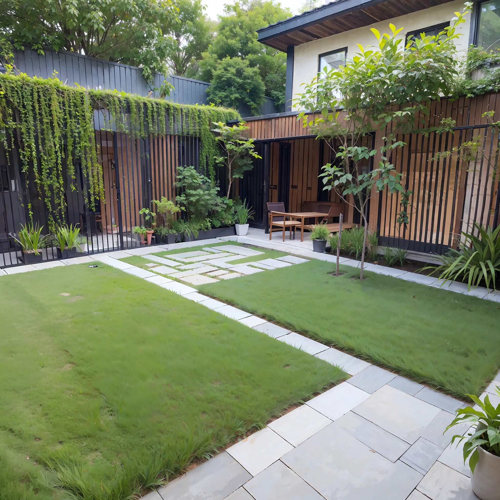 200 square meters courtyard --auto --s2