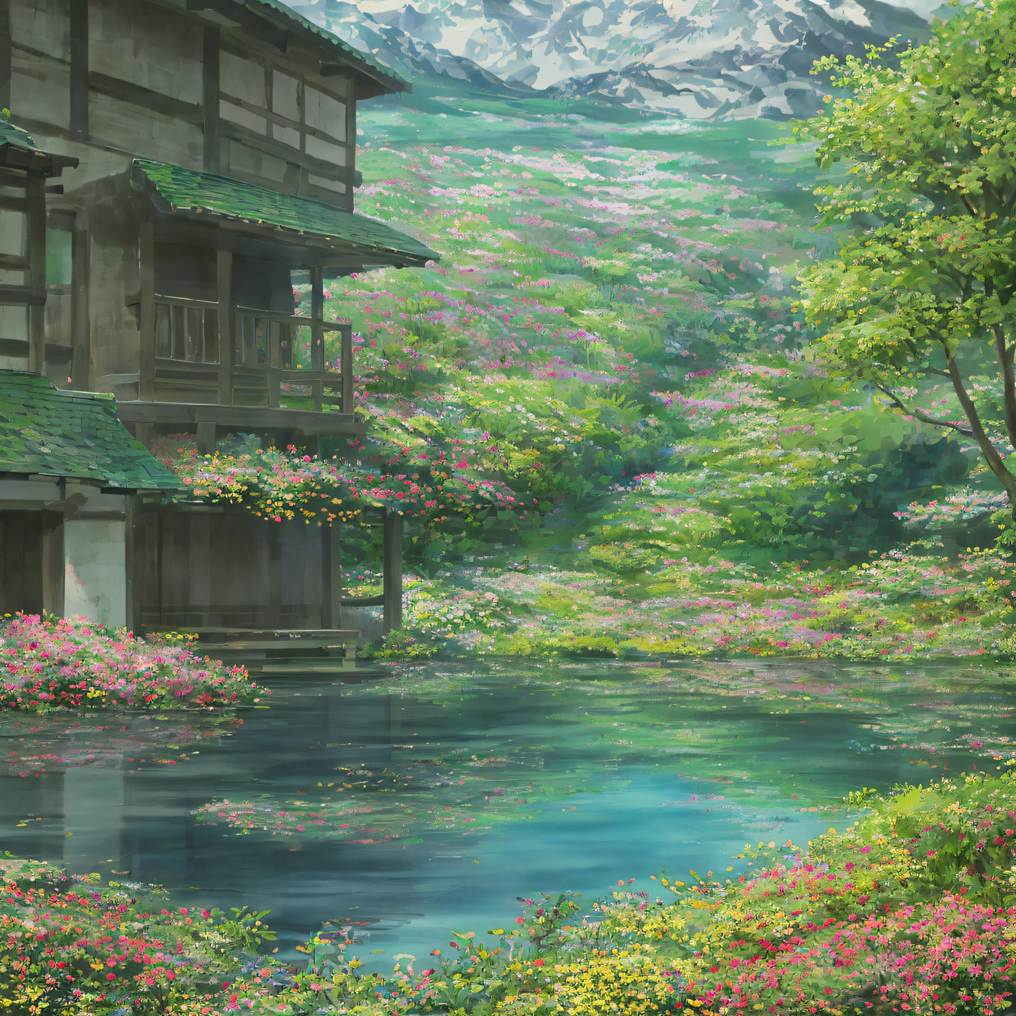 in the style of scenery, very clear SPRING