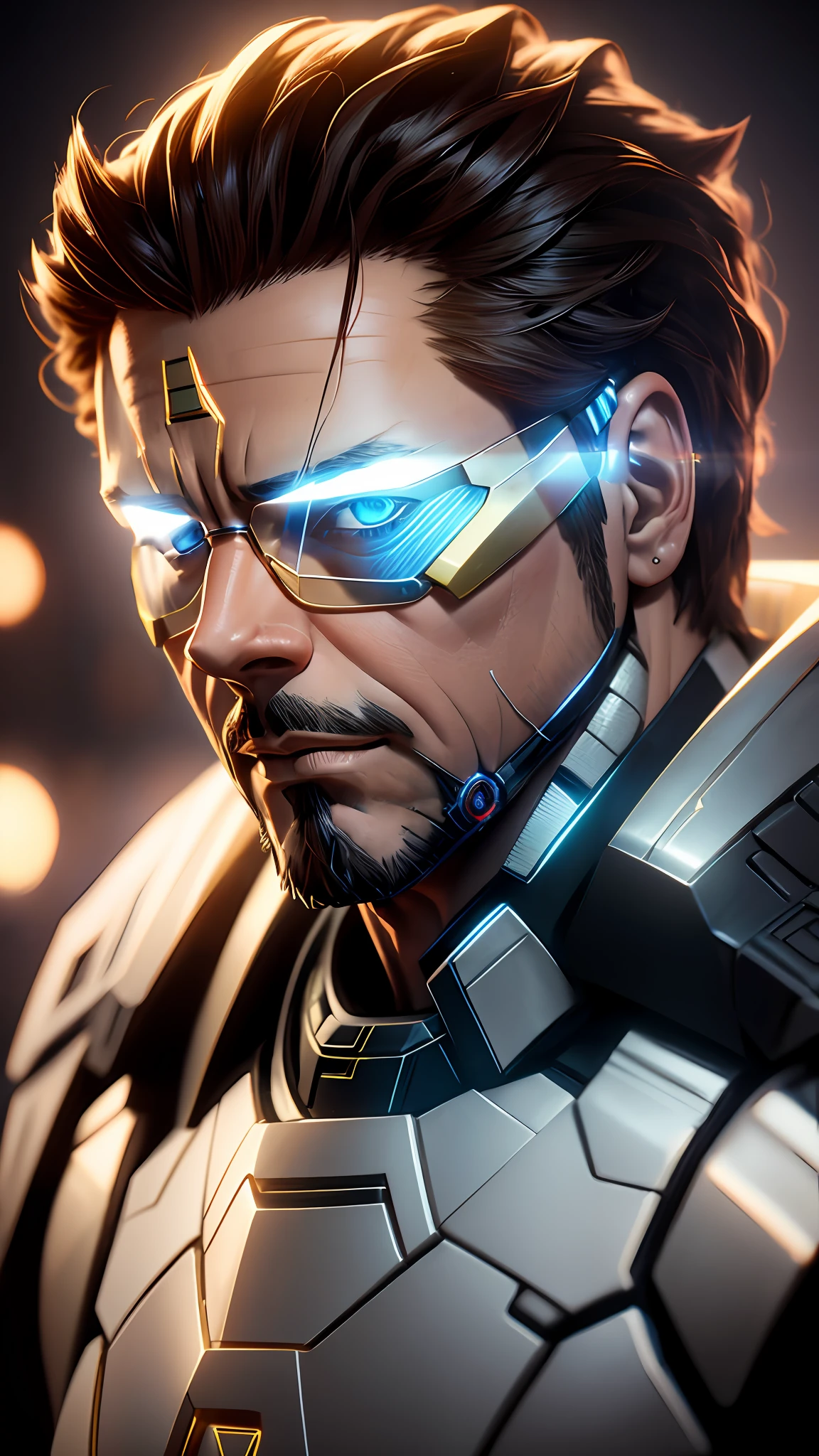 tony stark isiron man ,no helmet, photography,soft lighting, soft details, octane, artstation trending, ultra high detail, ultra realistic, cinematic,16k