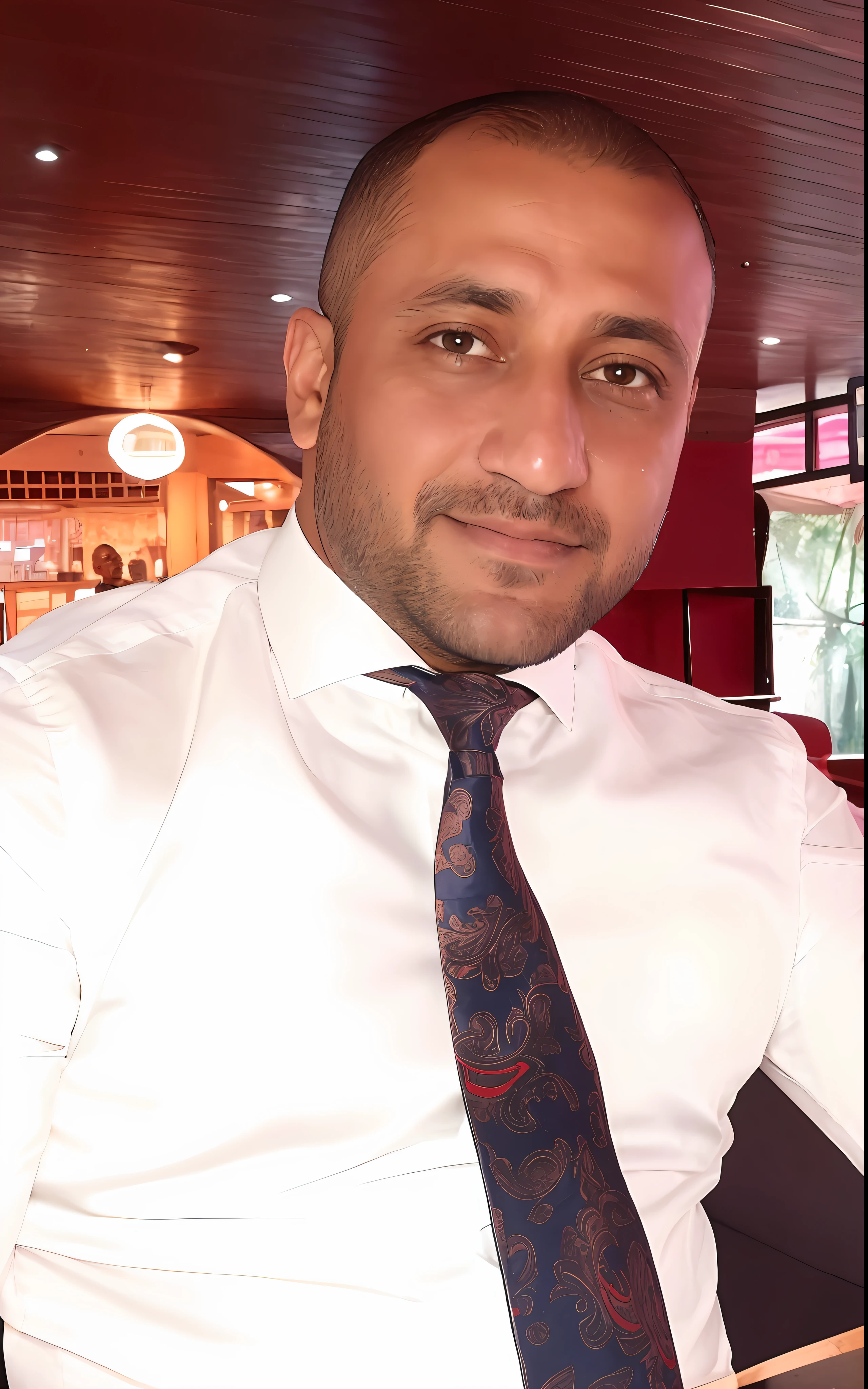 there is a man wearing a tie and a white shirt, mohamed chahin, taken in the early 2020s, mohamed reda, profile image, photo taken in 2 0 2 0, 4 0 years old man, saadane afif, george pemba, he is about 4 0 years old, he is about 40 years old