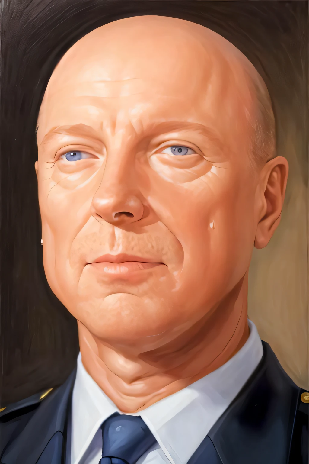 portrait oil painting man sghammond , realistic