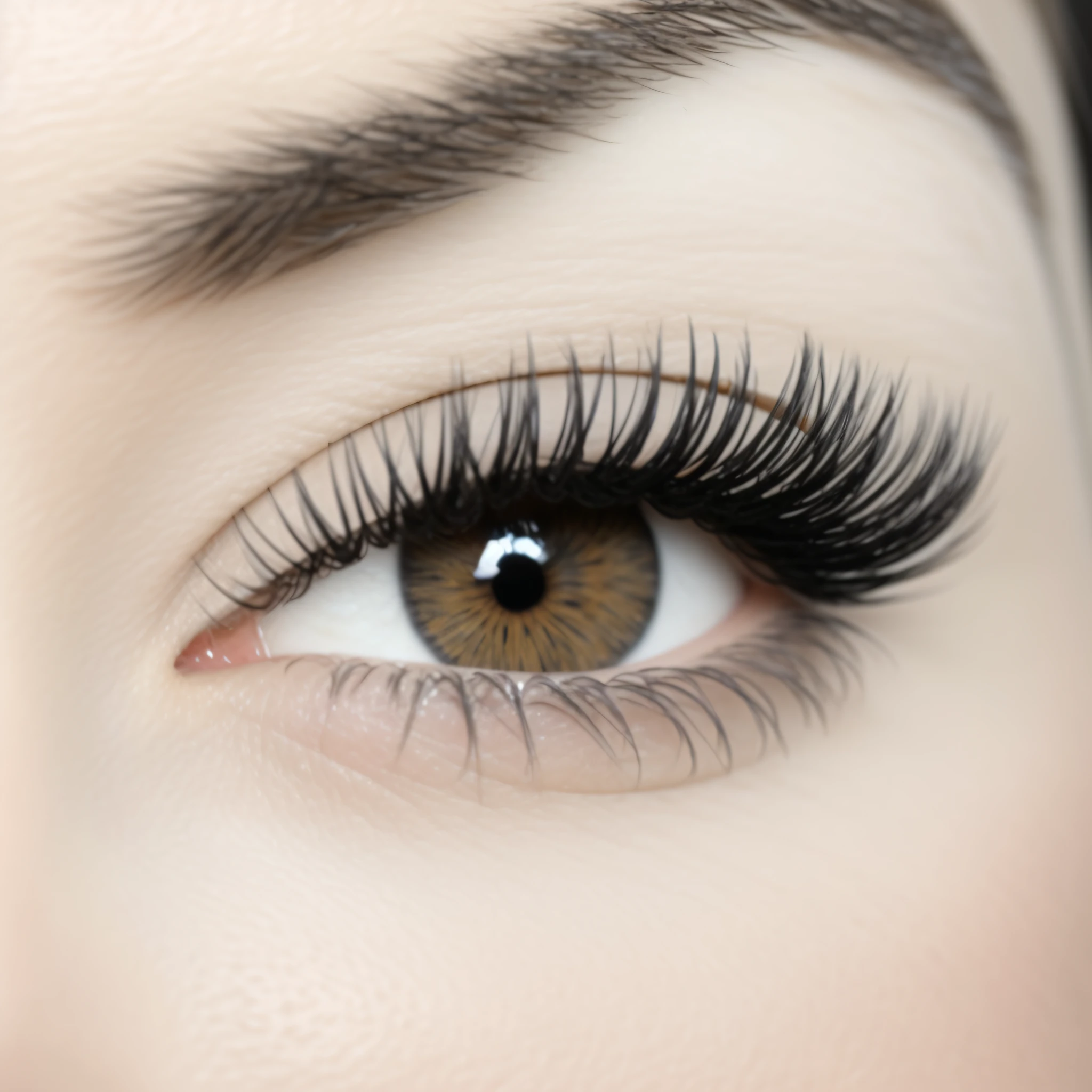 there is a close up of a woman's eye with long lashes, lashes, eyelashes, detailed lashes, long eyelashes, long lashes, white lashes, dark brown eyes and eyelashes, white eyes and eyelashes, winged eyelashes, big eyes with eyelashes, perfect detailed eyes, mascara, gorgeous features, wispy, detailed eyes, oval eyes, beautiful and detailed eyes
