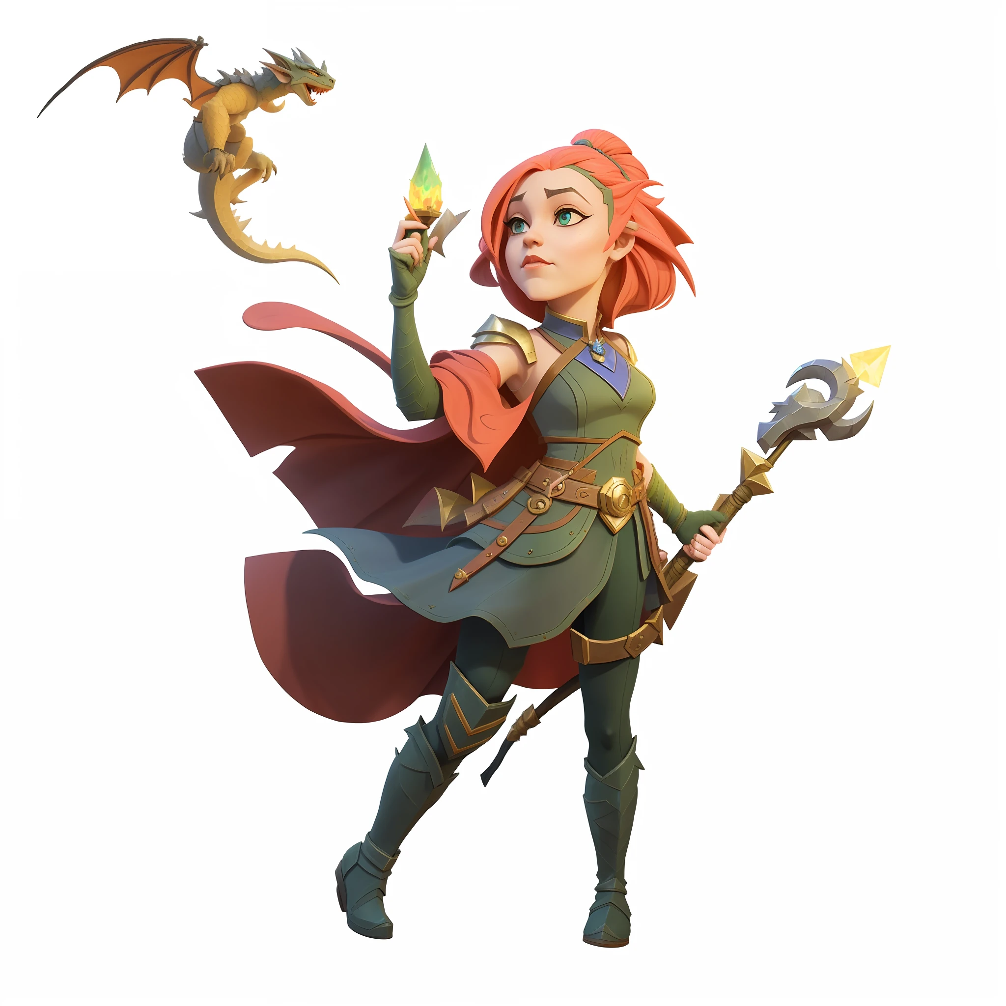 there is a woman with a dragon on her arm and a dragon on her arm, goblin girl dnd character, dungeons and dragons character, epic mage girl character, stylized stl fantasy miniature, fantasy d&d character, character render, heroic fantasy character concept, hero character art, hyperdetailed fantasy character, d & d fantasy character, 3 d render stylized