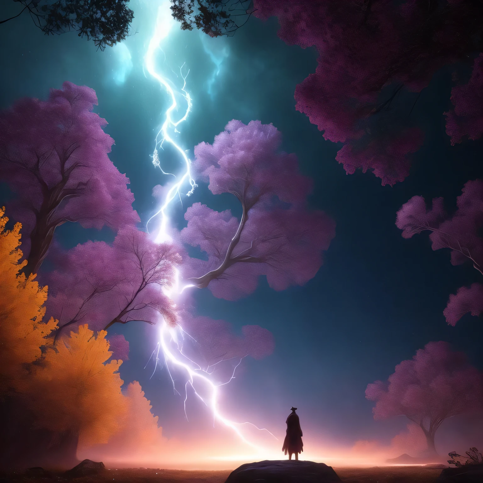 raytraced render and digital painting of the inconceivable and spectacular a scene of complete tranquility, by greg rutkowski and michelangelo buonarroti and kinkade, cosmic entities, celestial, cosmic, luxury, elegant, ornate, vibrant and vivid, smooth, soft billowing smoke, darkness, bright, heavenly, elegant, swirls, cosmic flower, nebula vines, nebula tree, twirling, billowing, cinematic, unrealistic, high contrast, hdr, 4 k, artstation, cgsociety, unreal engine, symbolism, magical, mystical, mystifying, obscure, perplexing, zbrush, octane, hyperrealistic, bokeh, dof