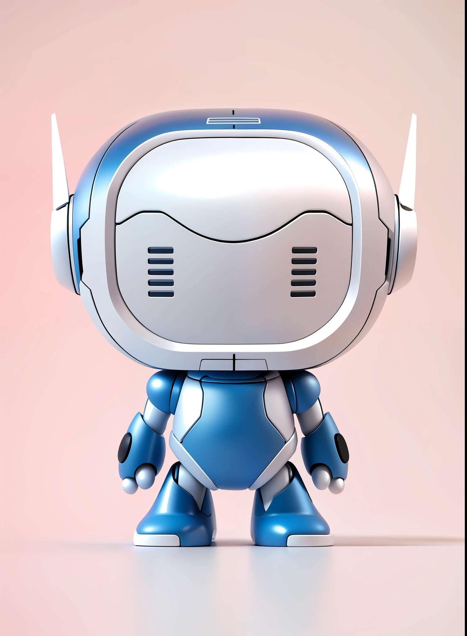 A cartoon robot with a big head and two pointy ears as a full-body Funko Pop! Baymax from Big Hero 6, in Baymax's style, as a funko pop! , Crisp 8 K Line Art, Baymax, Line Art Behance HD, Clean Line Art, Clean Line Art, Robot Design, Concept Robot, Detailed Humanoid, Tin Toy Character Design Robot