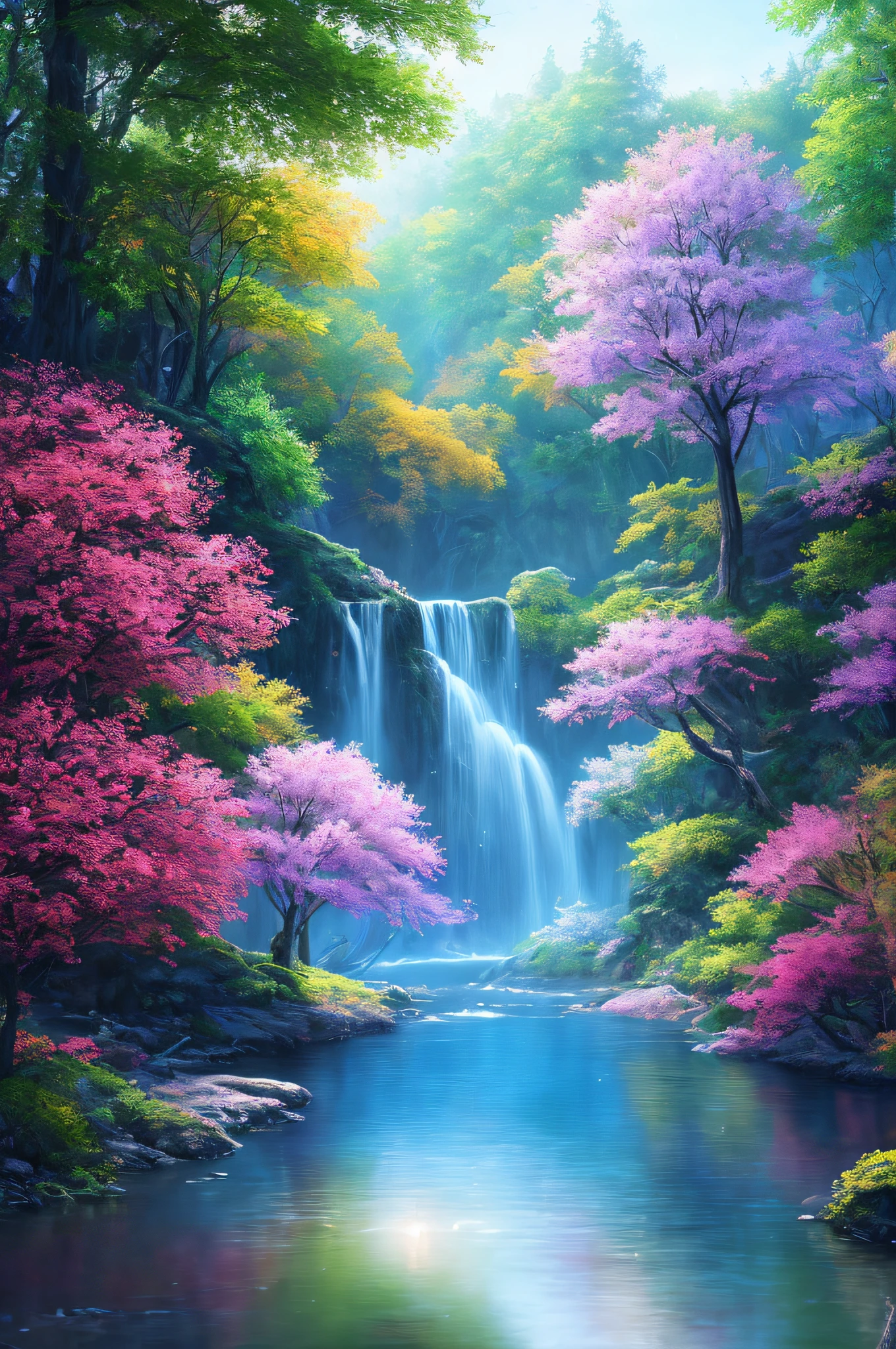 masterpiece, best quality, high quality,extremely detailed CG unity 8k wallpaper, An enchanting and dreamy scene of a fantasy forest, with towering trees, glowing mushrooms, and hidden fairy glens, creating a sense of mystique and enchantment, artstation, digital illustration, intricate, trending, pastel colors, oil paiting, award winning photography, Bokeh, Depth of Field, HDR, bloom, Chromatic Aberration ,Photorealistic,extremely detailed, trending on artstation, trending on CGsociety, Intricate, High Detail, dramatic, art by midjourney