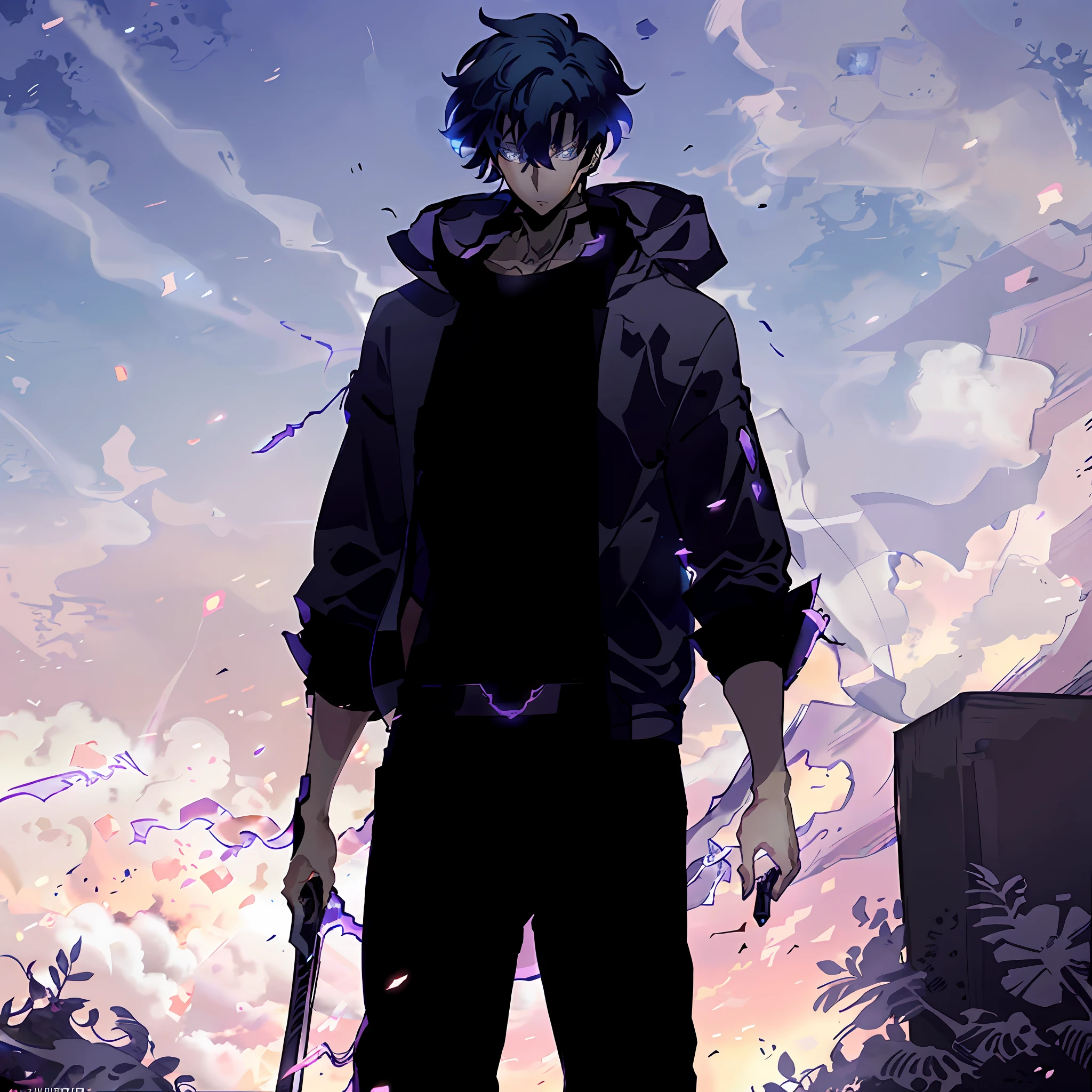 anime - style image of a man with a gun in his hand, badass anime 8 k, tall anime guy with blue eyes, handsome guy in demon slayer art, inspired by Okumura Masanobu, trigger anime artstyle, official anime still, key anime art, male anime character, young anime man, official art, epic anime style, handsome anime pose