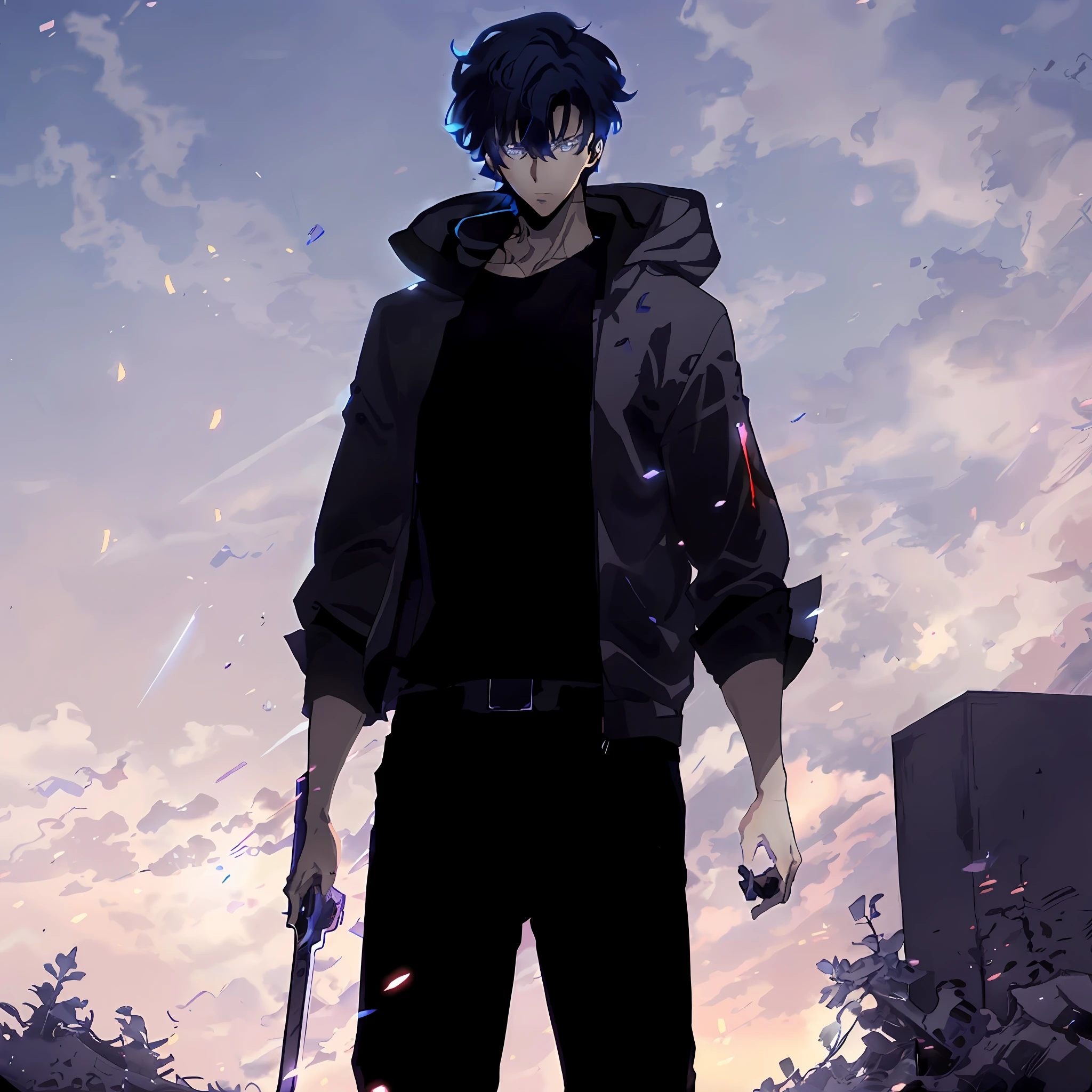 anime - style image of a man with a gun in his hand, badass anime 8 k, tall anime guy with blue eyes, handsome guy in demon slayer art, inspired by Okumura Masanobu, trigger anime artstyle, official anime still, key anime art, male anime character, young anime man, official art, epic anime style, handsome anime pose