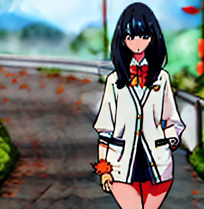 gridman_universe gridman_universe_(film) ssss.gridman takarada_rikka commentary highres 1girl bare_legs black_hair black_skirt blue_eyes bow bowtie cardigan feet full_body hugging_own_legs looking_at_viewer microskirt no_shoes orange_scrunchie red_bow red_bowtie red_socks scrunchie skirt socks solo sweater thighs white_background white_cardigan white_sweater wrist_scrunchie