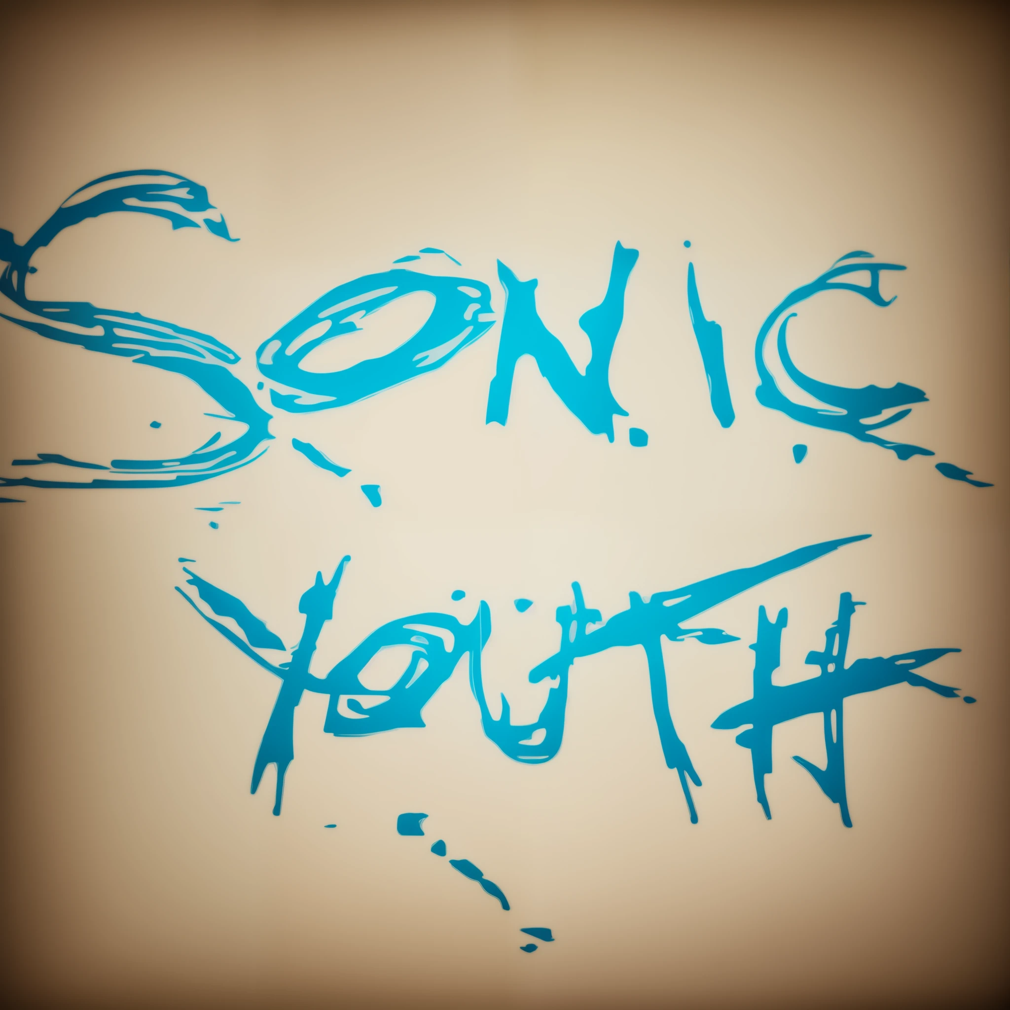 Sonic Youth title, Sonic Youth, band logo, black background, white letters, stylized fonts, top quality, best quality.