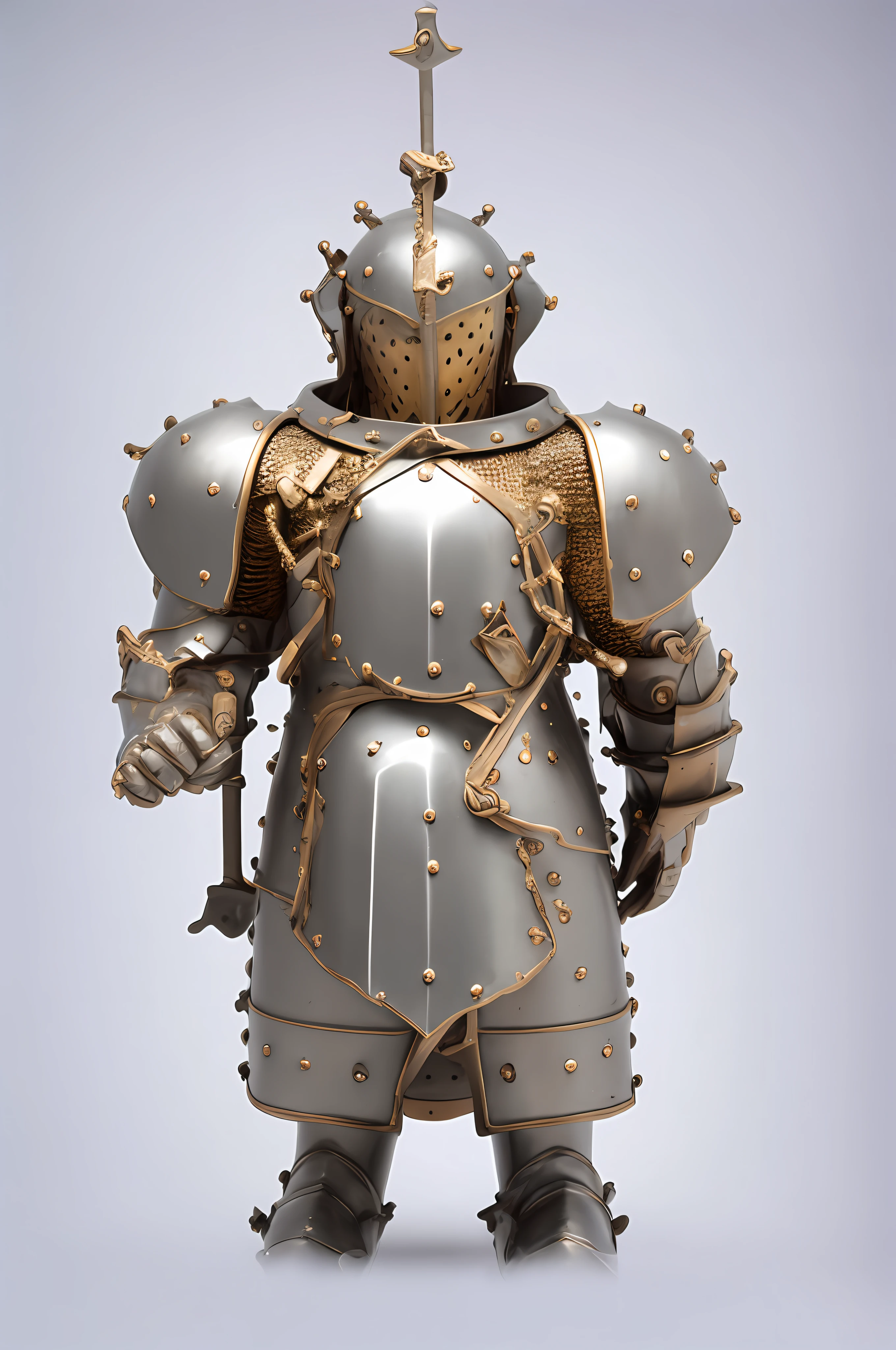 ((Full hand: 1.1), close-up of a statue of a knight in armor)