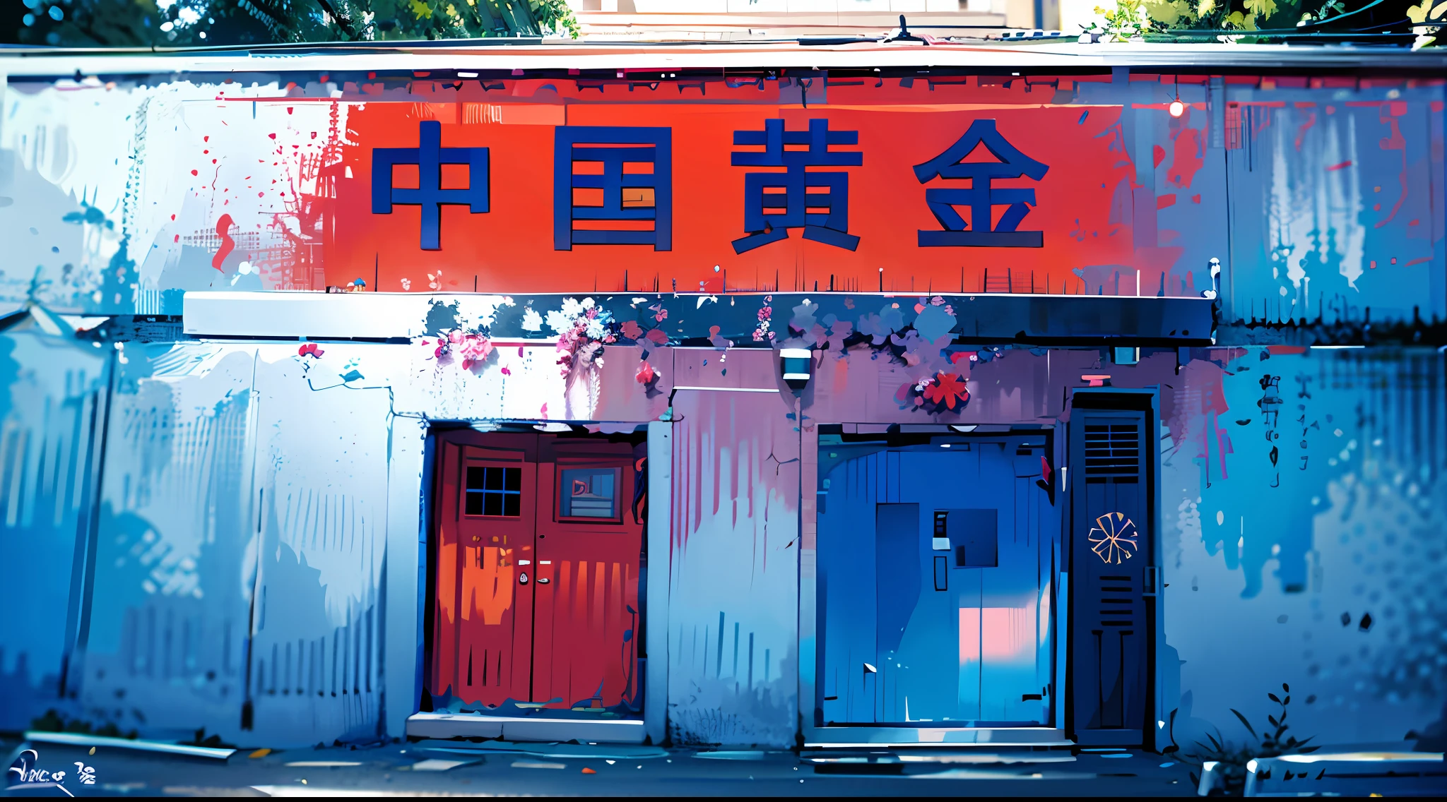 Façade house off the street