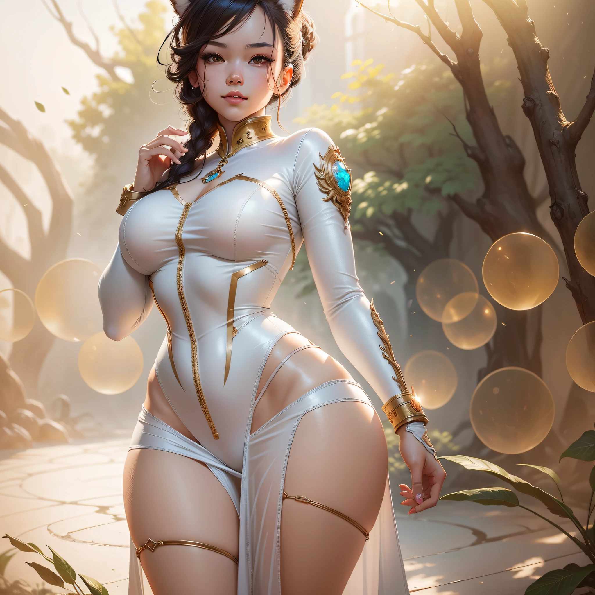 Amazing anatomy, girl, (fantastic horror perfect art, 64k ultra hd:1.1) much detailed:1|realistic | very very cute smile, fur, fur, beautiful cat ears, very long fluffy curly hair, beautiful detailed eyes, single person, fantasy art, trending on artstation, beautiful girl, photo, beautiful natural lighting, by Stanley Artgerm Lau, WLOP, Rossdraws, James Jean, Andrei Riabovitchev, Marc Simonetti, and Sakimichan, tranding on artstation, character design, tending on pinterest