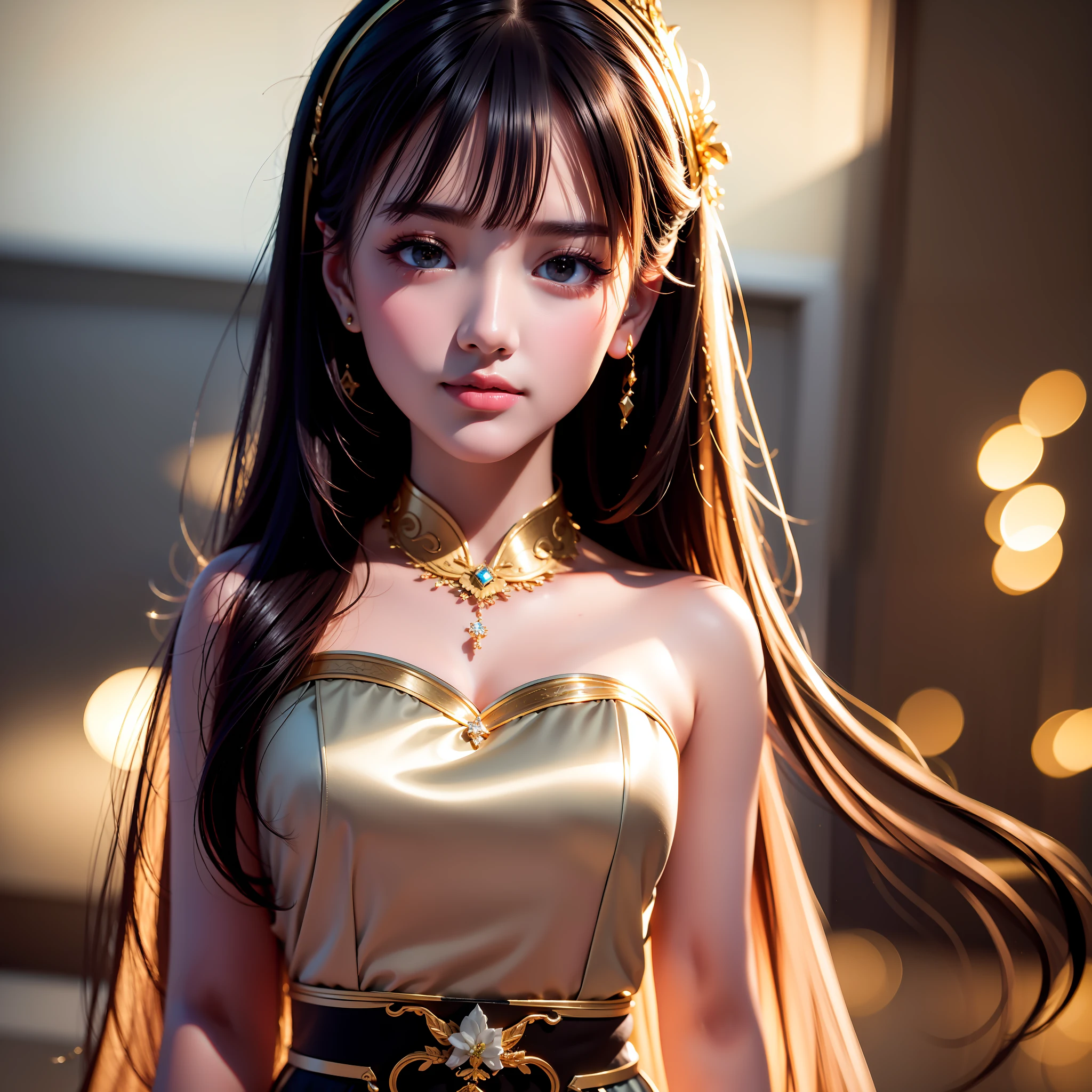 Best Quality, Masterpiece, High Resolution, 1girl, Perfect Face, Good Looking Eyes, Soft Lighting, High Quality, Volume Lighting, Frankness, Photo, High Resolution, 4K, 8K, Bokeh