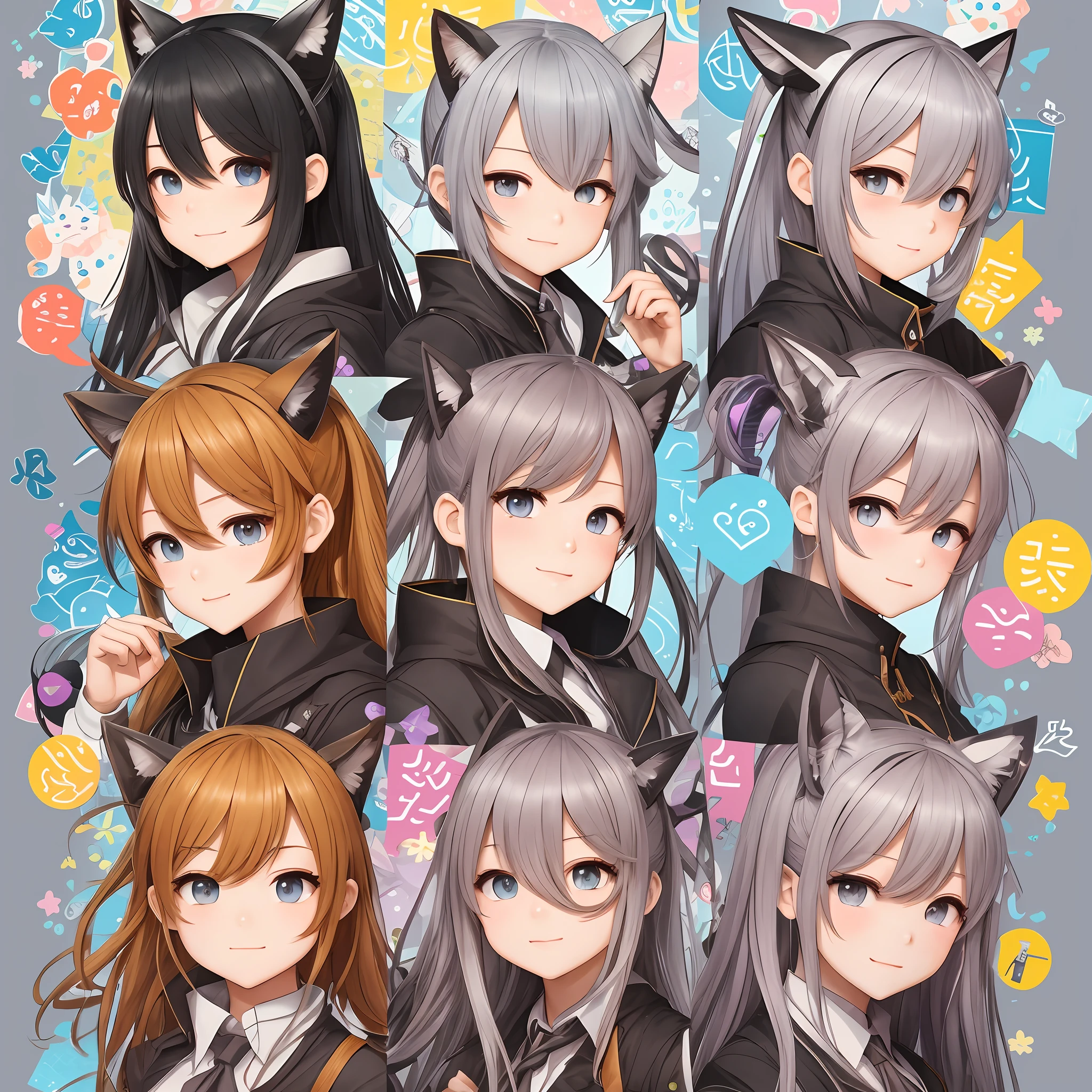 Detailed images of the popular LINE sticker characters, character characteristics and personalities, favorite actions and facial expressions, and positive and attractive characteristics of the characters --auto --s2