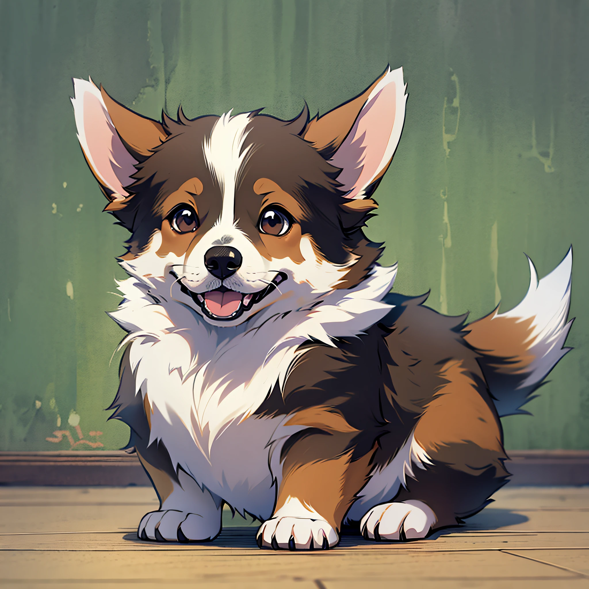Corgi, cute, style: anime --auto --s2