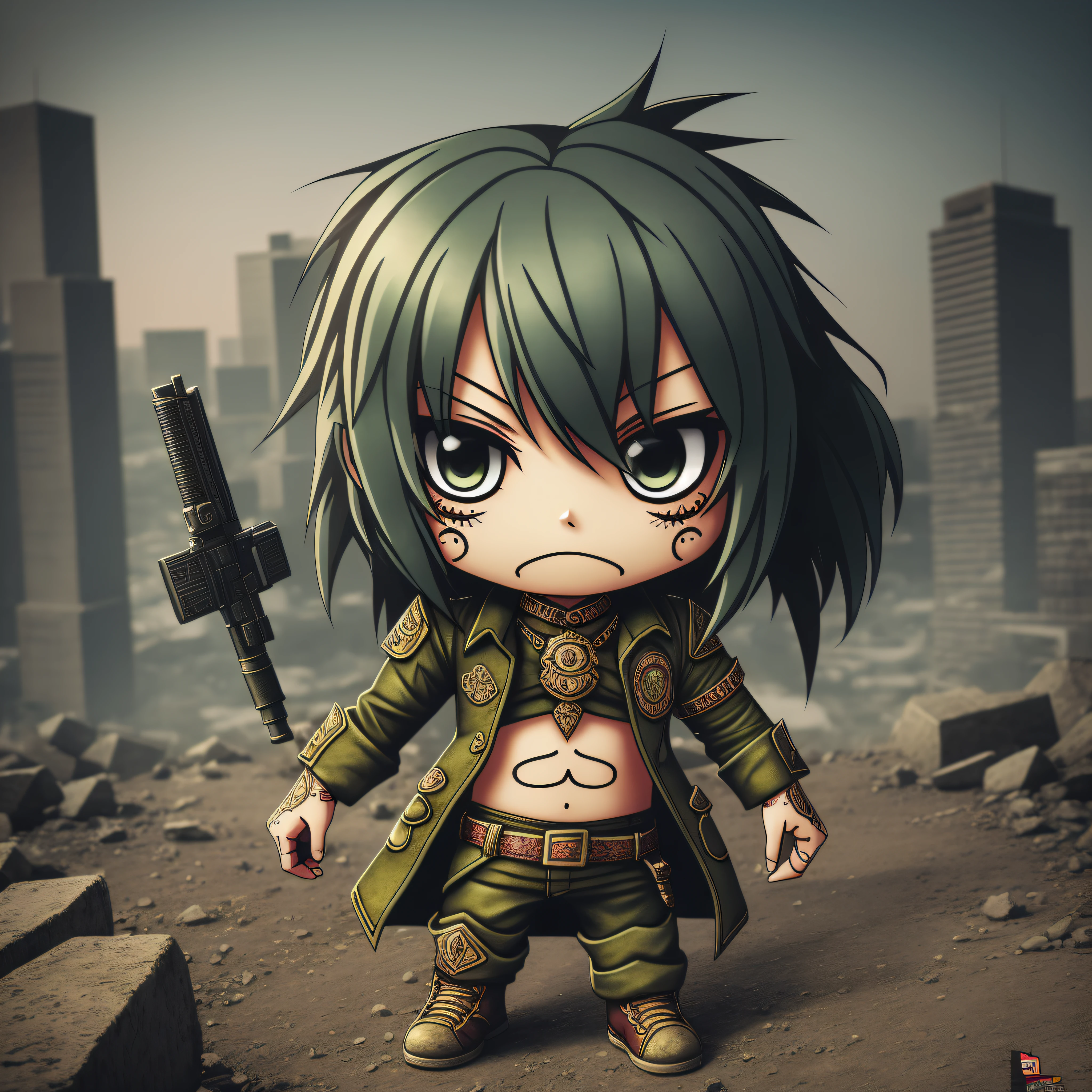 ((sticker)), chibi zombie, promo photo, intricate details, hdr, cinematics, adobe lightroom, very detailed --auto --s2