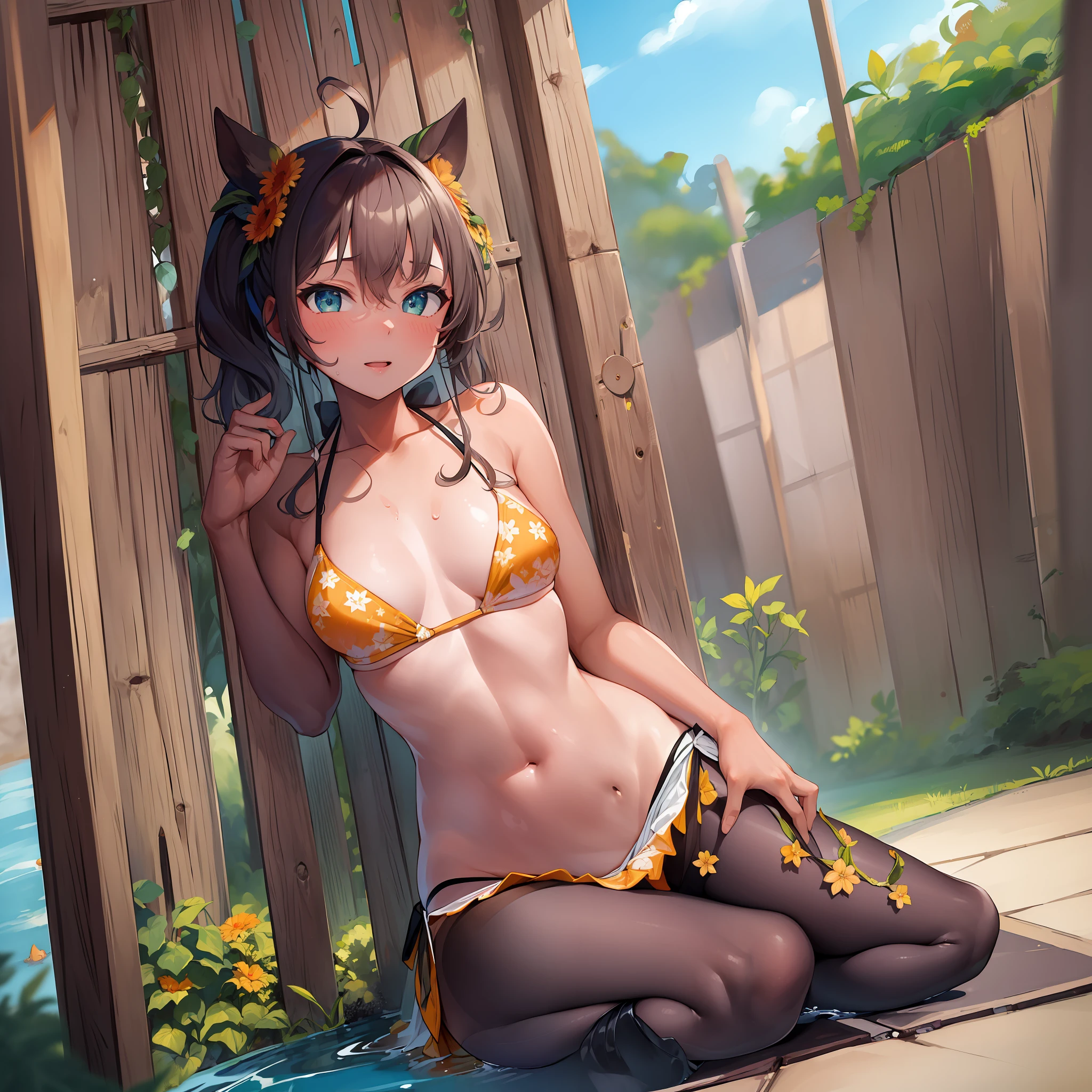 (((Masterpiece)), (Best Quality), matsuri-bikini, (NSFW:1.2), Full Body, Solo