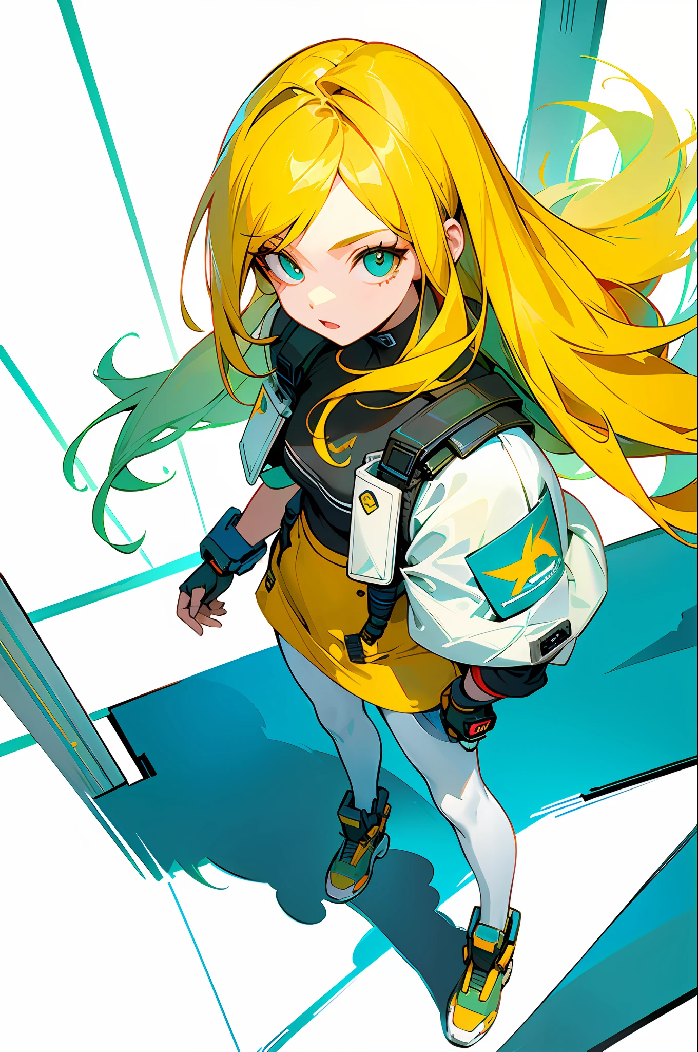 round image,(masterpiece:1.3), (the best quality:1.2), (super fine illustrations:1.2), (Masterpiece), high quality, high detail,(SOLO:1.4),((round image)),[(white background:1.1)::5],[(cyberpunk:1):5],[(game character portrait:1.2):5],

{1 girl},{solo},(((full body))),{{{only five fingers}}},((yellow))long  hair((yellow and (White) ends)),long hair,whole body, pantyhose,look at viewer, from above, aqua eyes, cyberpunk,