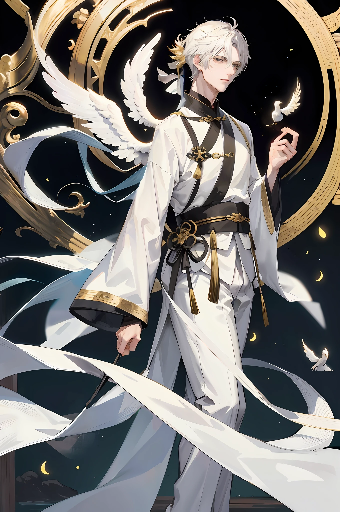 Giant pair of angel wings sprouting from back (High detail+Majestic)