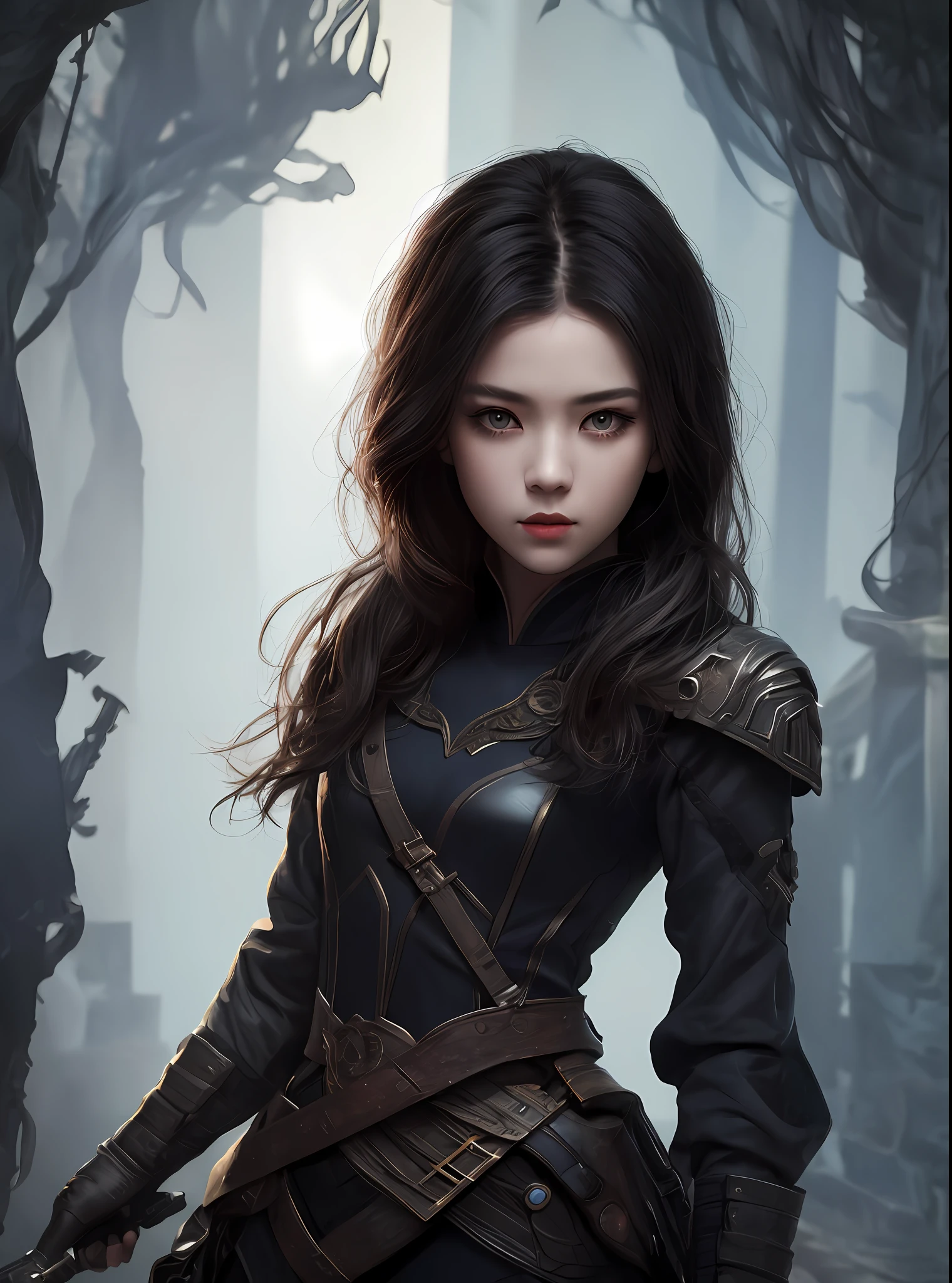 1girl,solo,masterpiece, best quality,fantasy,dark,shadow,
face is important,boy is important,eyes are important,ray tracing,The character is the main body of the work,(upper body)