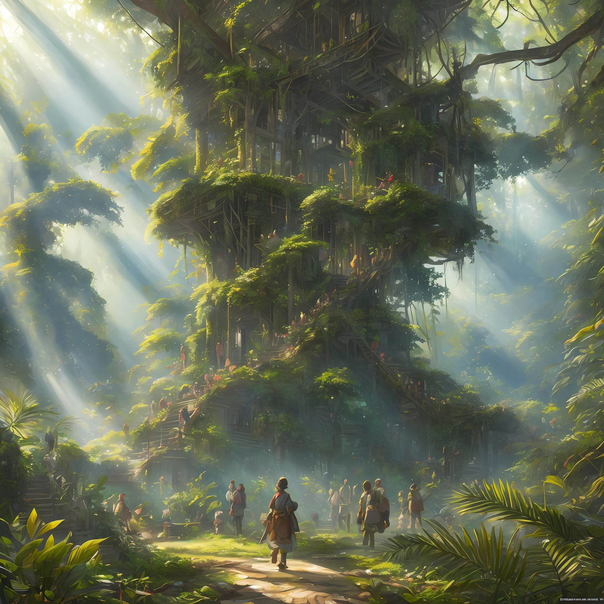 Digital illustration, detailed and intricate, of a dense jungle filled with exotic plants and animals, the sunlight filtering through the canopy creating a dappled effect. In the style of Yoshitaka Amano and Hayao Miyazaki, masterpiece, proportional, detailed, trending on artstation, beautiful lighting, realistic, intricate, award winning, 4k, highest quality
Award-winning, 4K digital painting in the style of Yoshitaka Amano. Detailed and intricate depiction of a zombie apocalypse, masterfully capturing the chaos and drama of the scene. Beautiful lighting and cinematic composition make this piece a true masterpiece, trending on artstation --auto --s2