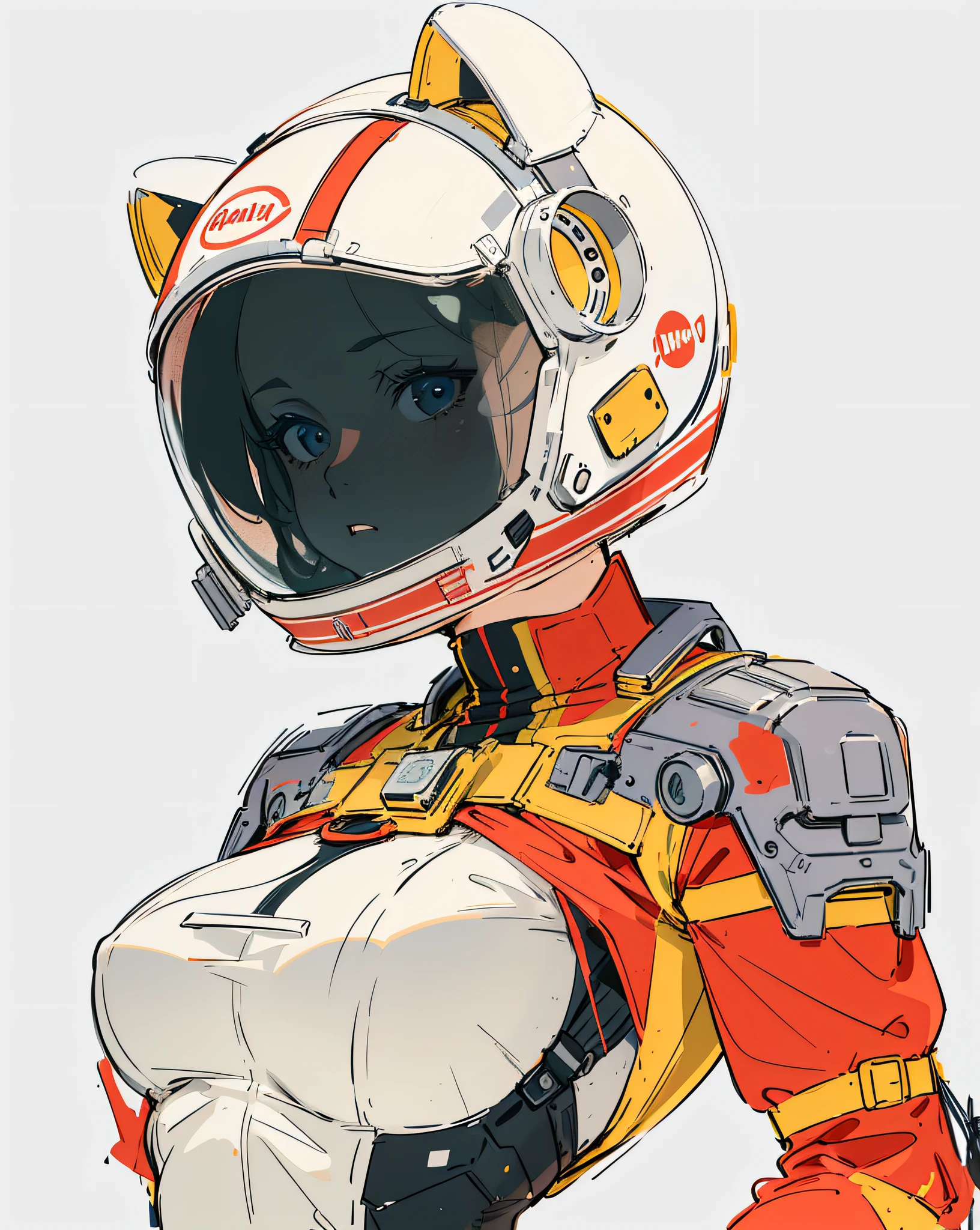 girl in astronaut suit on moon, (An extremely delicate and beautiful work), beautiful face, waist leaking, full body, Random posture, big breasts, delicate figure, realistic photo, (portrait), [smoke], [haze], natural lighting, shallow depth of field, photographed on a Canon EOS-1D X Mark III, 50mm lens, F/2.8, (intricately detailed, hyperdetailed), ((RAW color)), sharp focus, HDR, 4k resolution, Cinematic film
