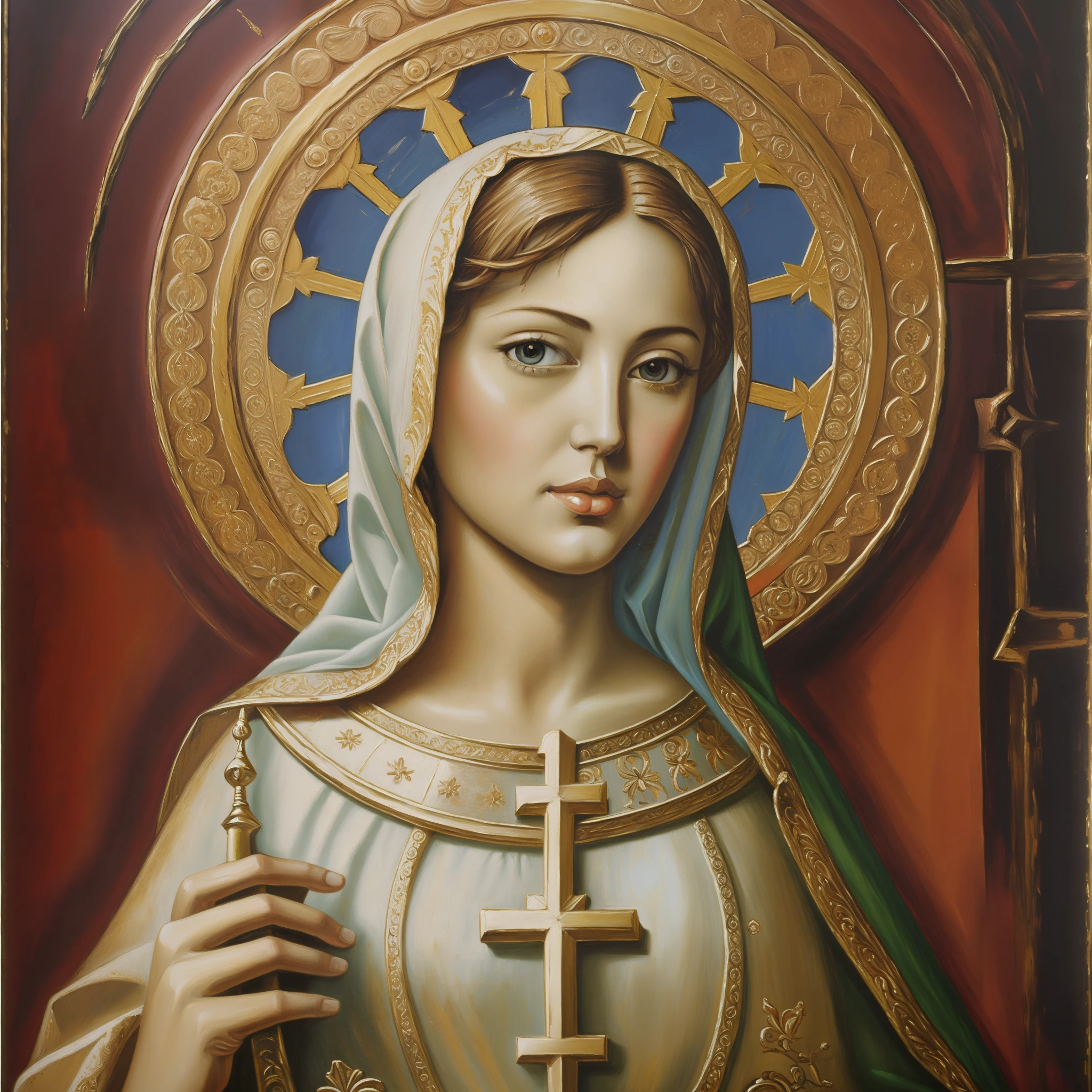 Virgin Mary, Our Lady, Catholic Christian image, oil painting --auto --s2