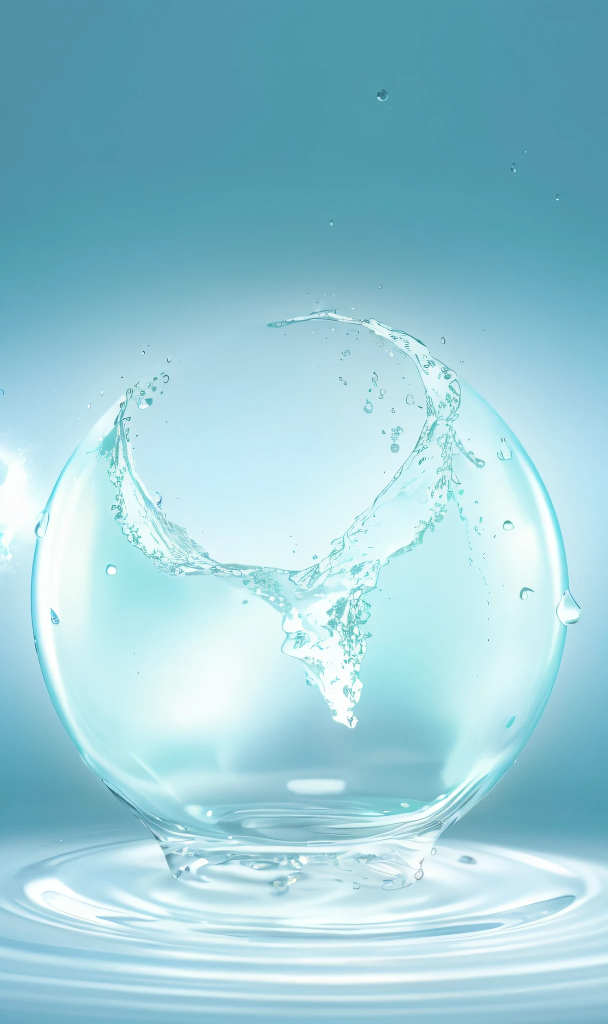 blisters, simulated water splash, water particles, water particles, liquid simulation background, 3d fluid simulation rendering, blisters, water art Photoshop, volumetric water, water in background --auto --s2