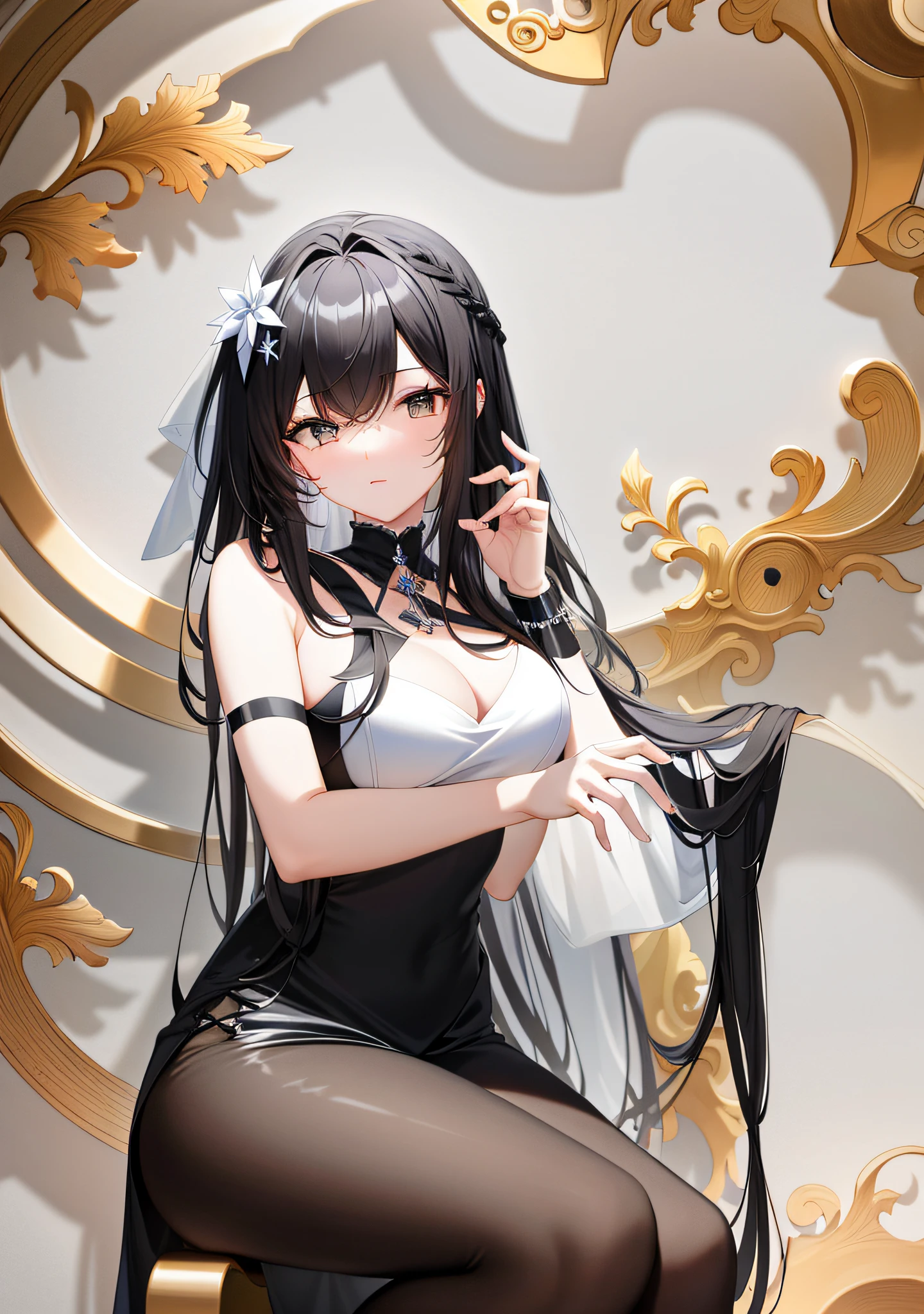 (masterpiece, best quality), (five clear fingers:1.2), black background, high contrast, high gloss, saturated shadows, noticeable and soft at the same time, low blur, clear details.