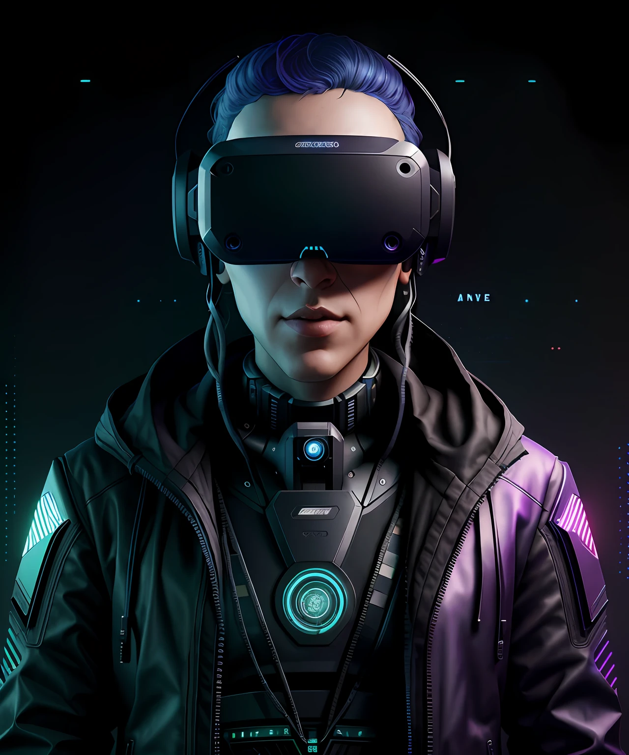 Silicon Valley virtual reality, 10th anniversary, cyberpunk art from Android Jones, cyberpunk art from beeple!!! , synthwave, dark synthesizer, quantum tracer, wireframes, art station trends