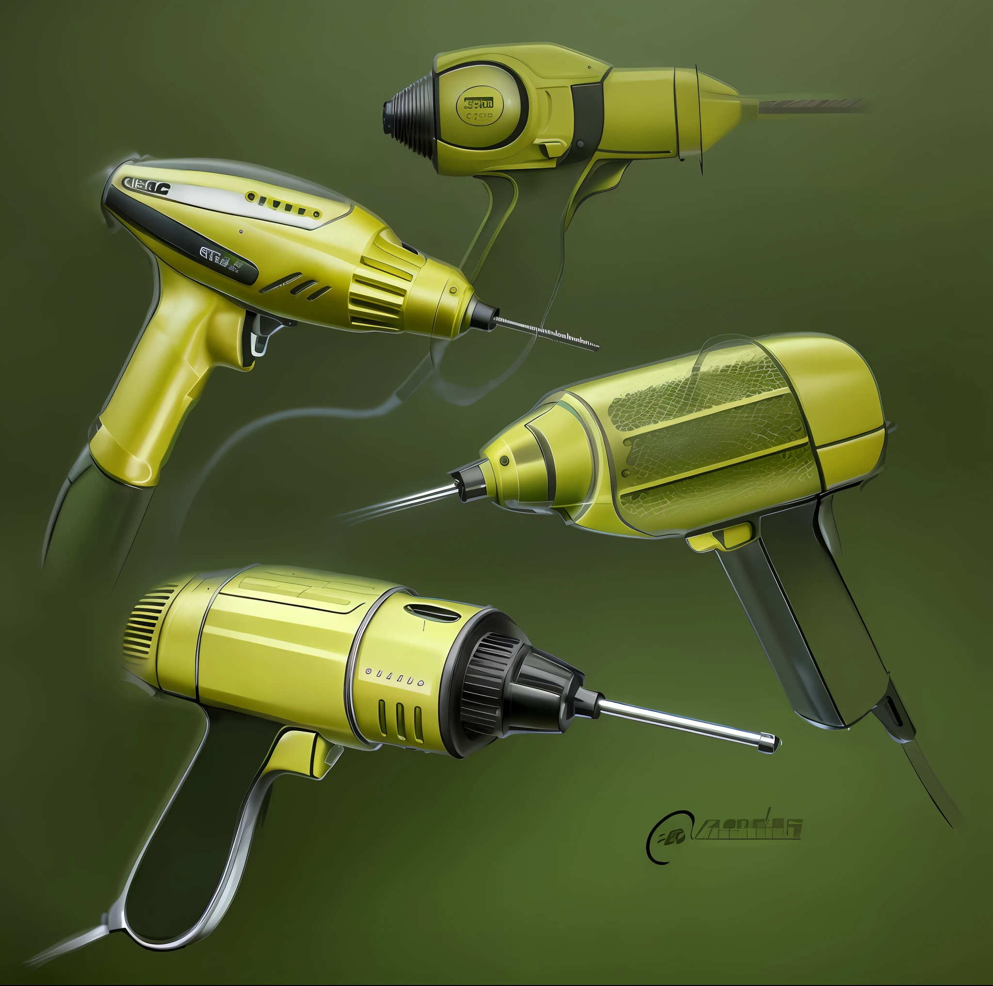 Realistic photo of the electric drill, modern and minimalist, Industrial design concept, photograph of, top quality photo, behance