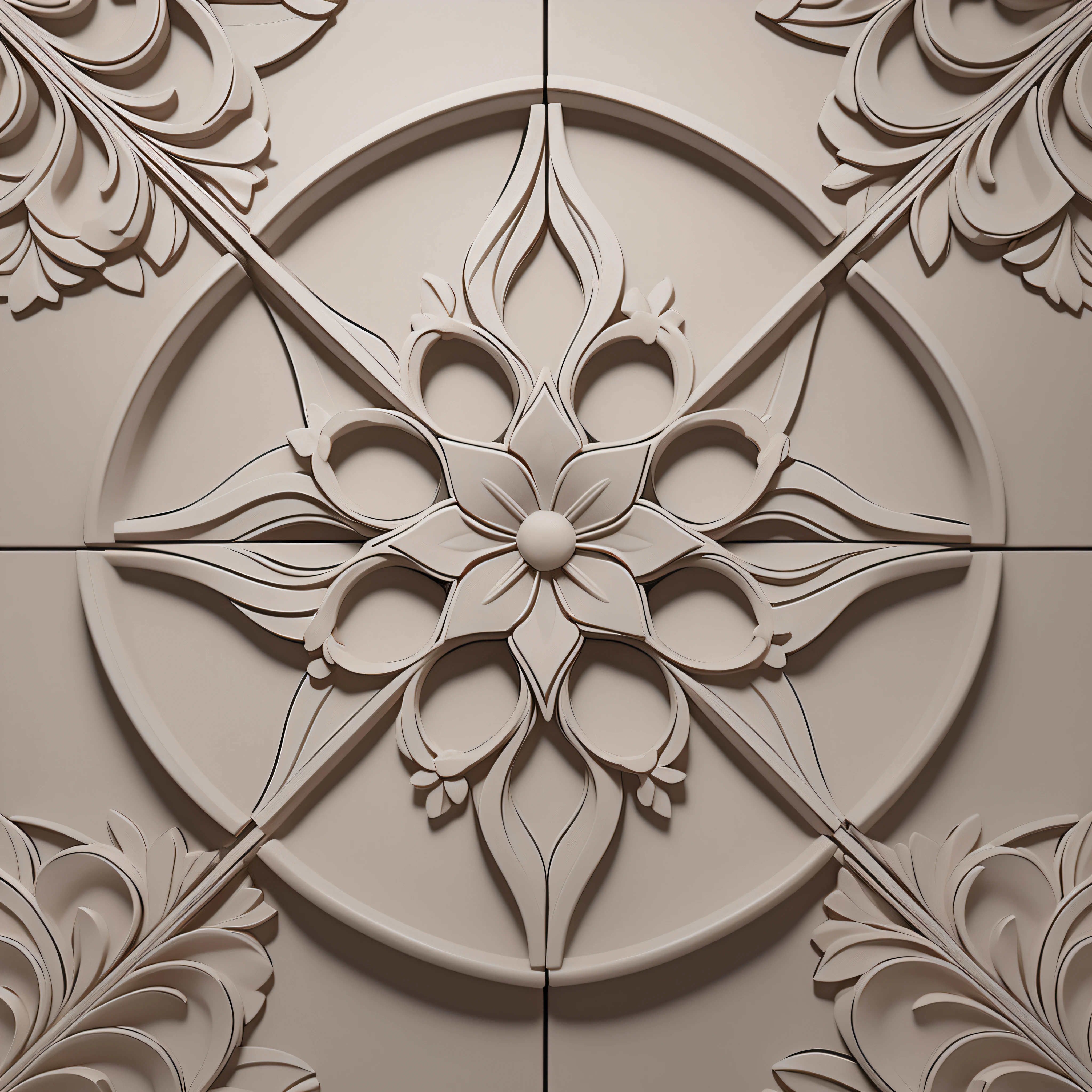 3D flower patterns, --AR 3:2, --tile