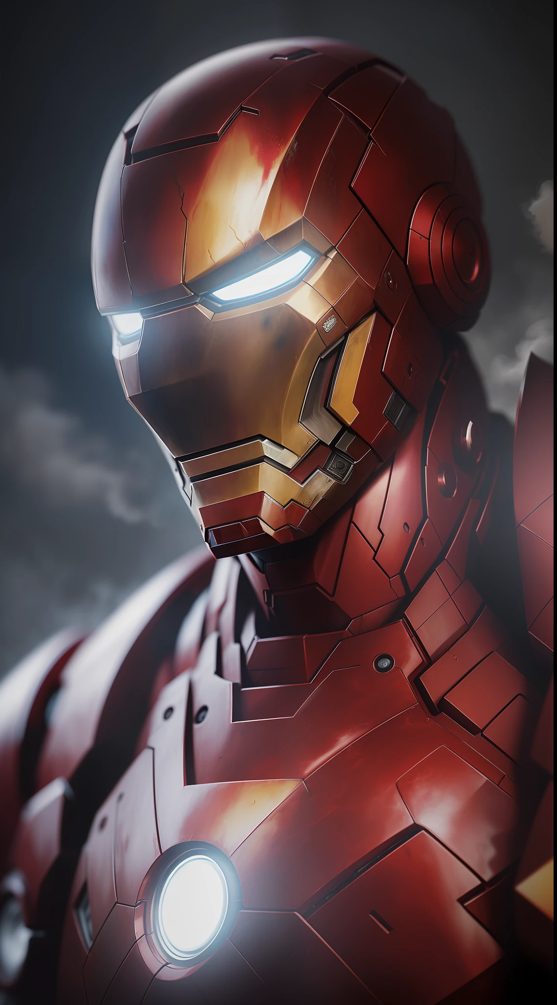 (gloomy shot: 1.1), epic realistic, Iron Man in a red smoke cloud, soft cinematic light, Adobe Lightroom, darkroom, HDR, intricate, highly detailed, (depth of field: 1.4), hyper-detail (artstation: 1.4), cinematic, warm light, dramatic light (complex details: 1.1)
