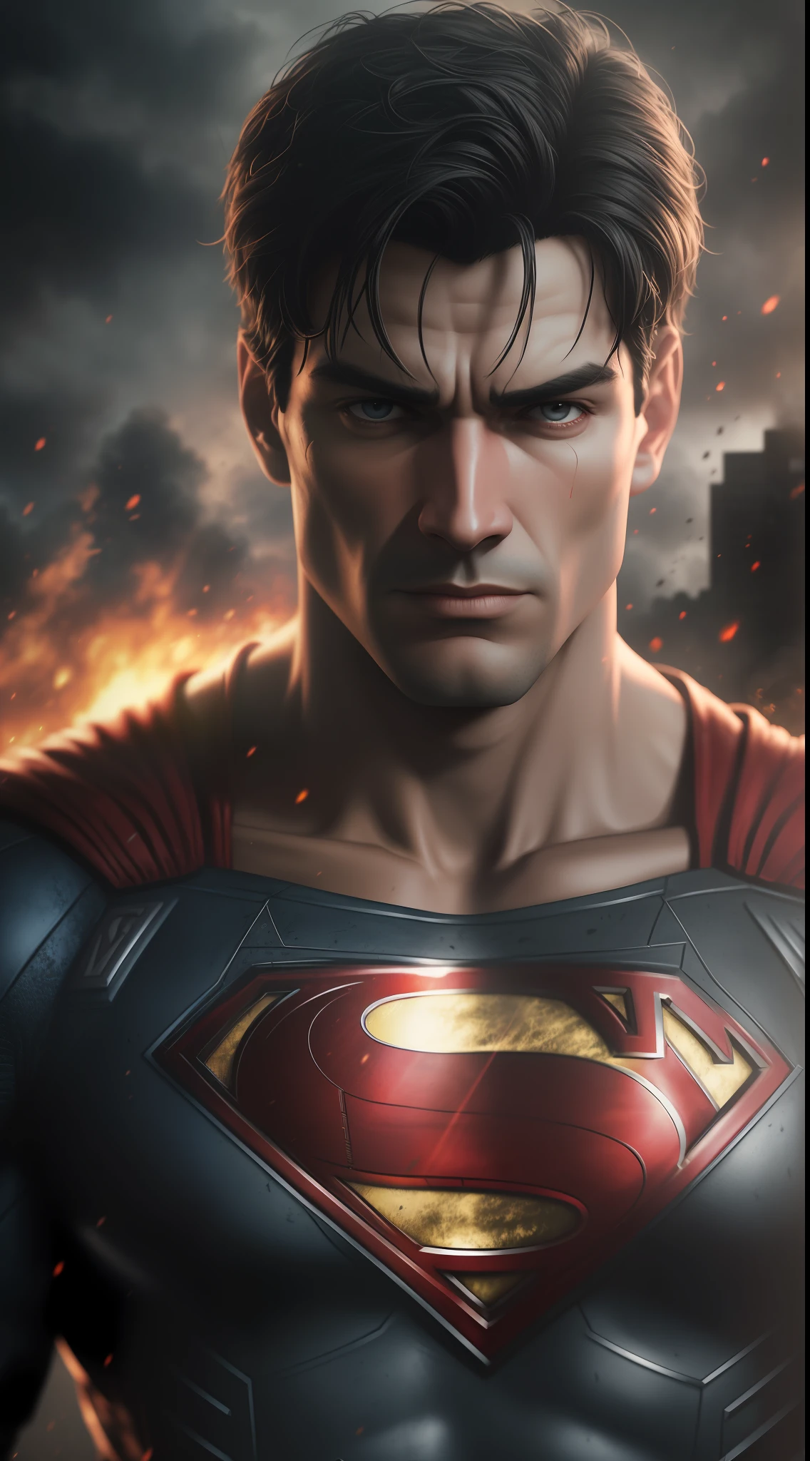 (gloomy shot: 1.1), epic realistic, Superman in a red smoke cloud, soft cinematic light, Adobe Lightroom, darkroom, HDR, intricate, highly detailed, (depth of field: 1.4), hyper-detail (artstation: 1.4), cinematic, warm light, dramatic light (complex details: 1.1)