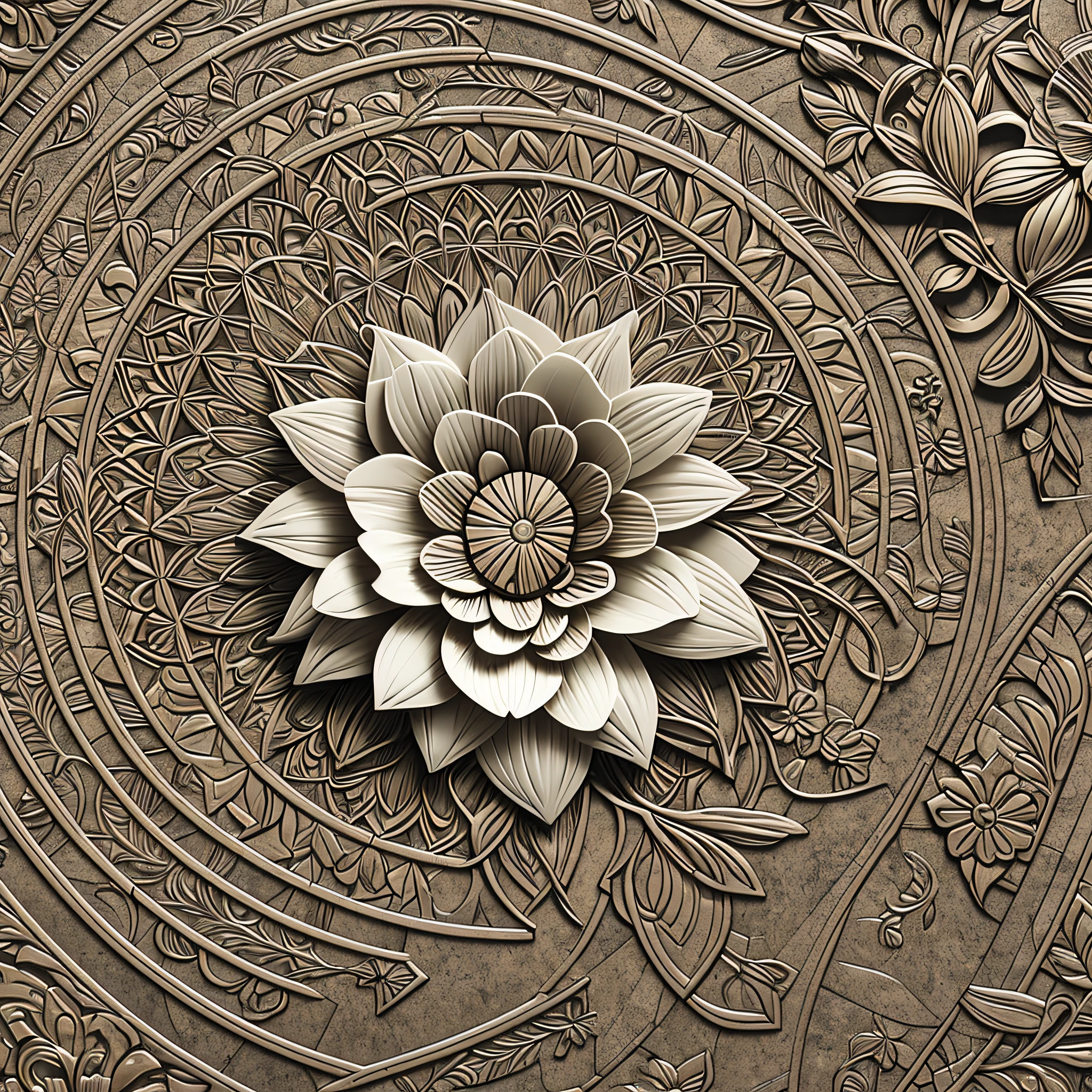 3D flower patterns, --AR 3:2, --tile --auto --s2