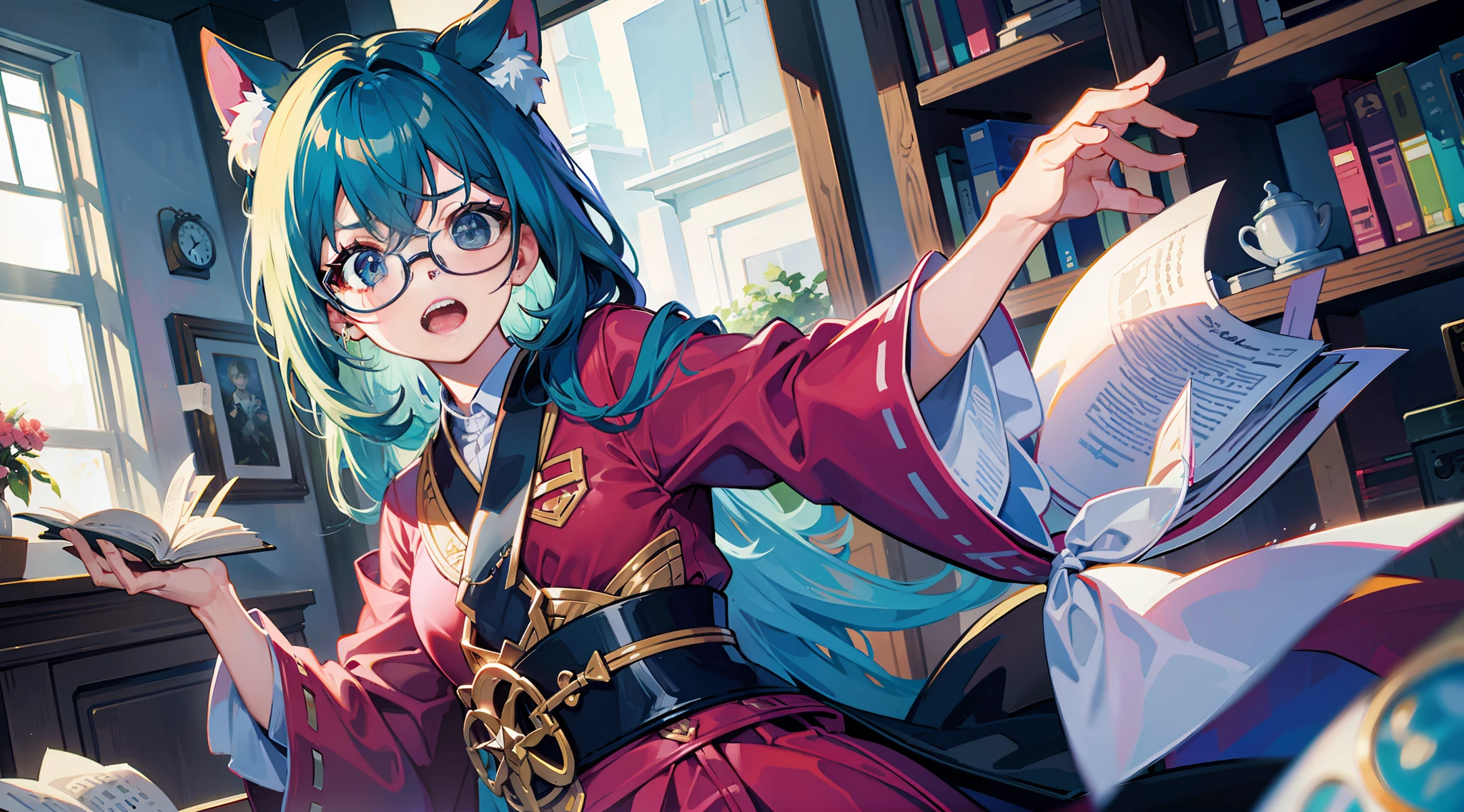 Glasses open their mouths
