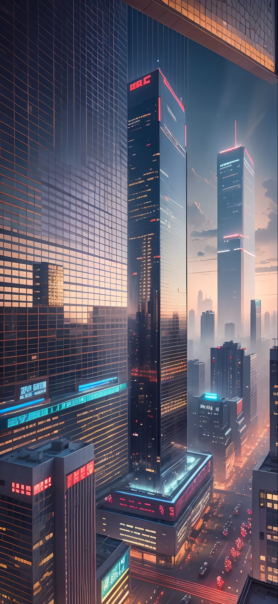 Beijing, cinematic, high on details, 3D rendering, hyper realistic, city centre, cold light, cinematic shot, night --auto --s2