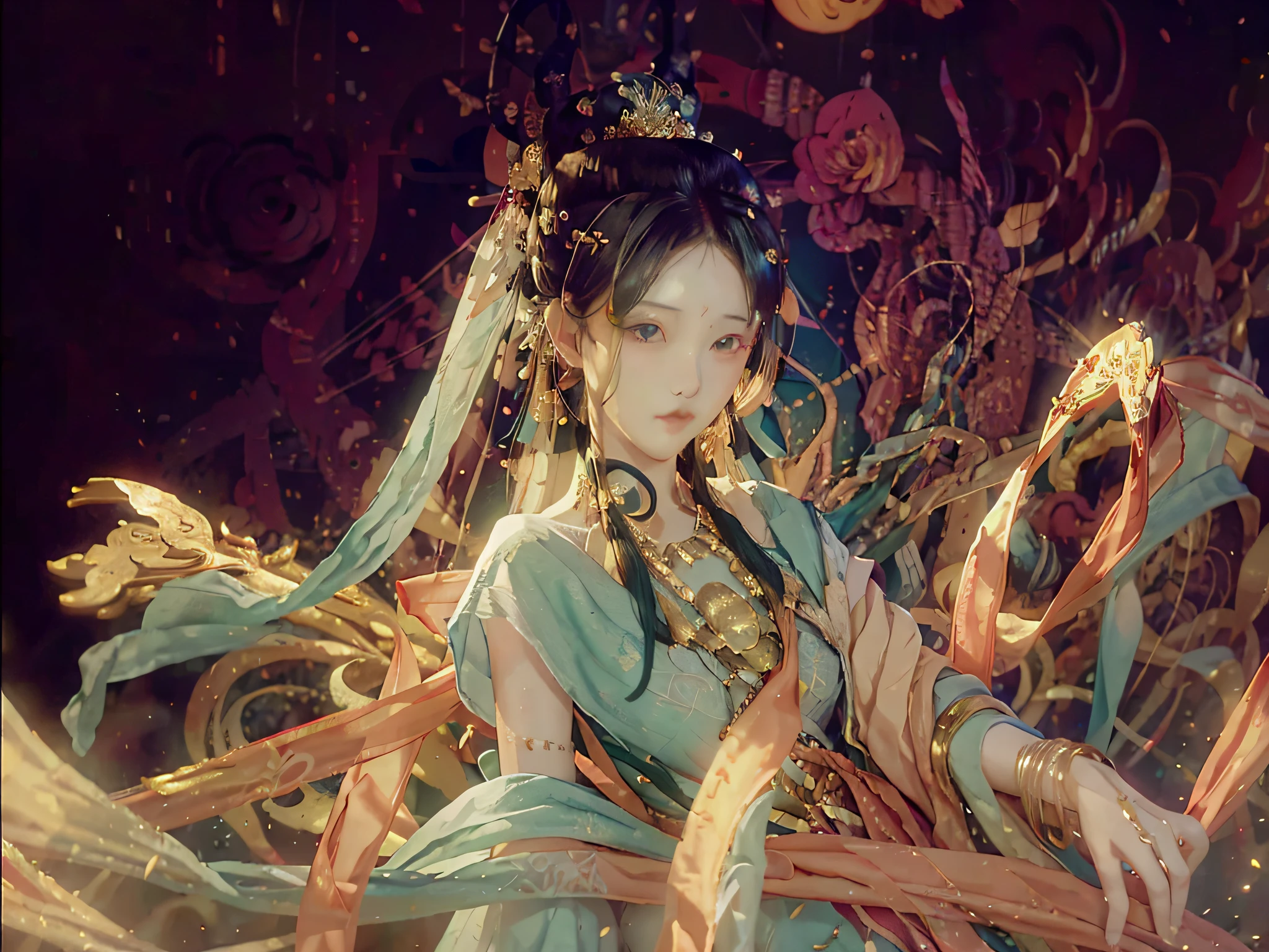 Very beautiful face, the country color is fragrant, cold