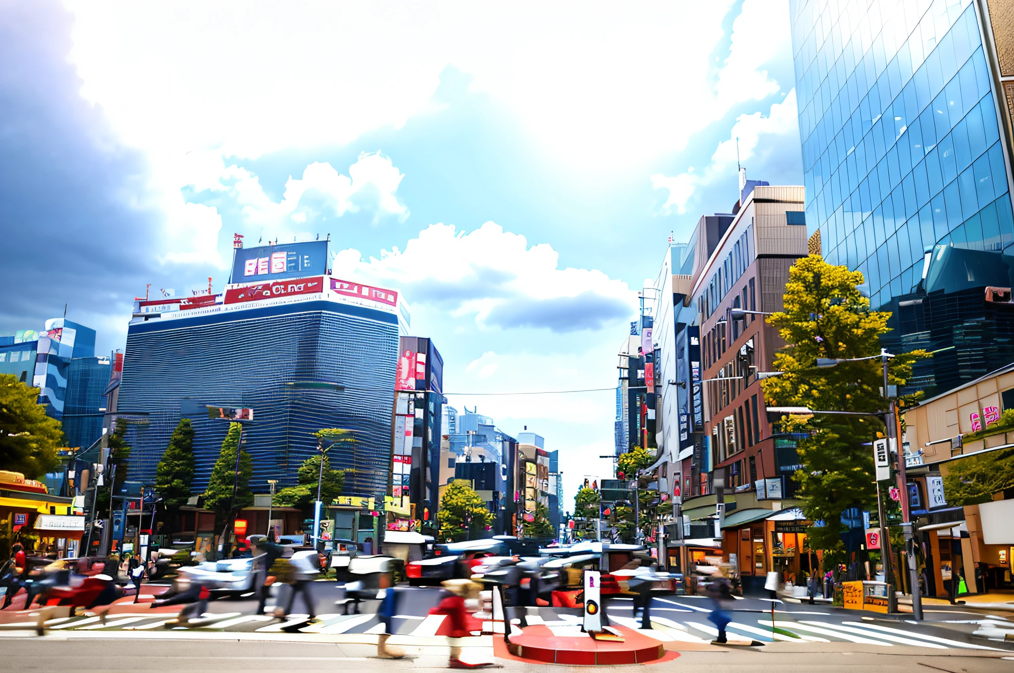 people crossing a busy street in a city with tall buildings, japanese downtown, tokyo street cityscape, tokyo street background, tokyo akihabara street cityscape, in the streets of tokyo, tokyo street, in a tokyo street, shibuya street, in tokio, tokyo - esque town, busy street, busy streets, busy cityscape, shibuya, japanese city, shibuya shibuya