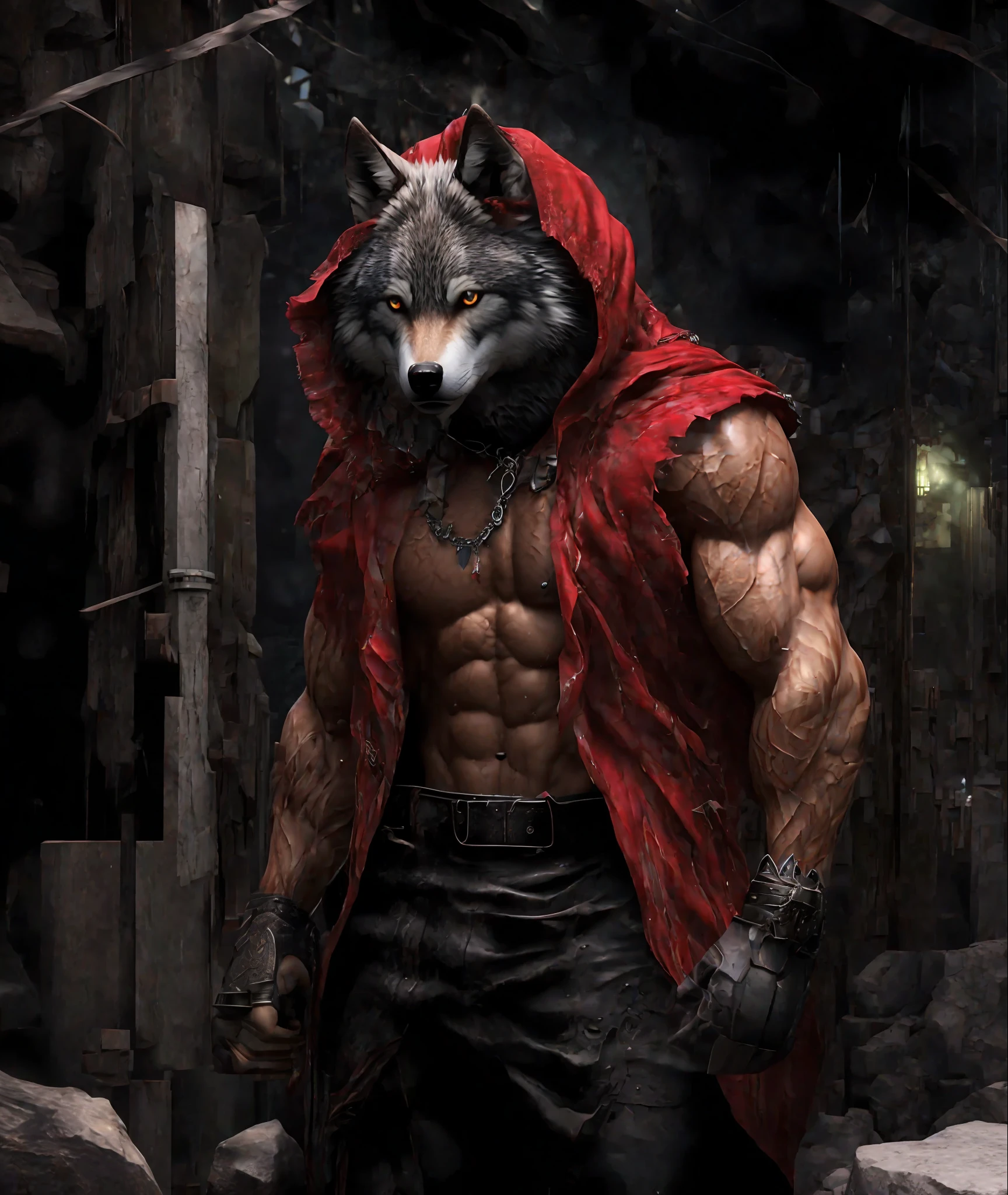 (Best quality, 8k, 32k, wolf, perfect body, ultra detailed face, , detailed eyes